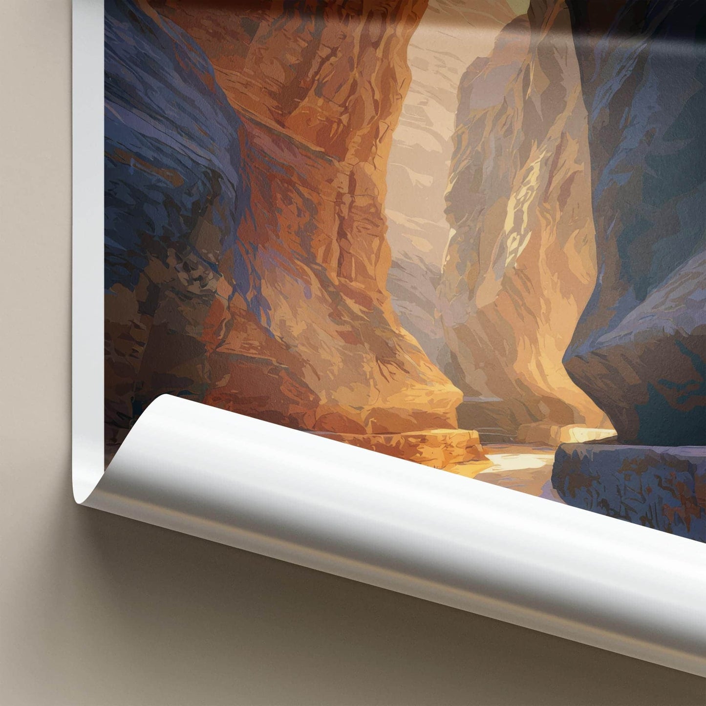 Petra Poster - Jordan Framed Print - Hidden Treasury Approach Framed Decor