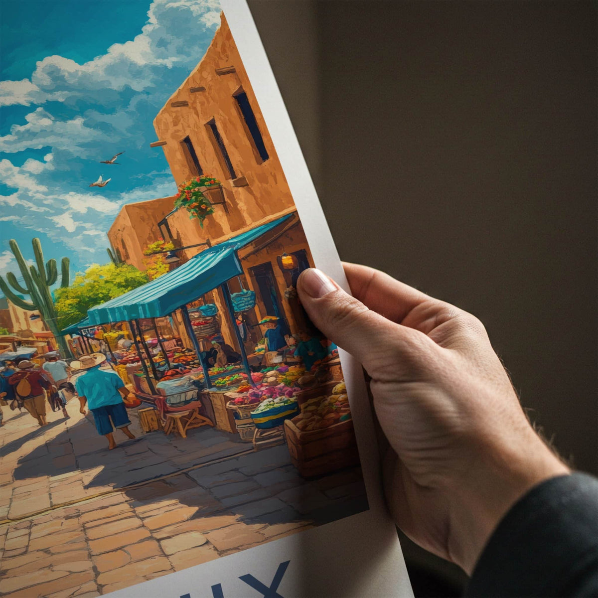Phoenix Poster - Arizona Travel Art - Vibrant Street Market Home Decor