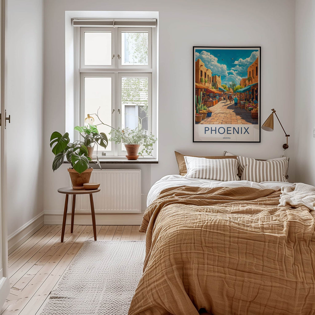 Phoenix Poster - Arizona Travel Art - Vibrant Street Market Home Decor