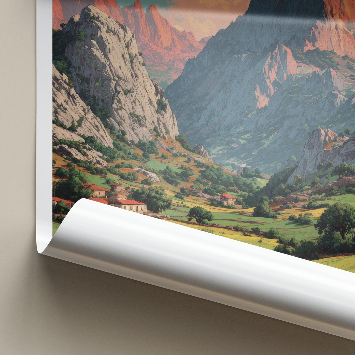 Picos de Europa Poster - Spain Travel Art - Green Valley Homes Home Decor