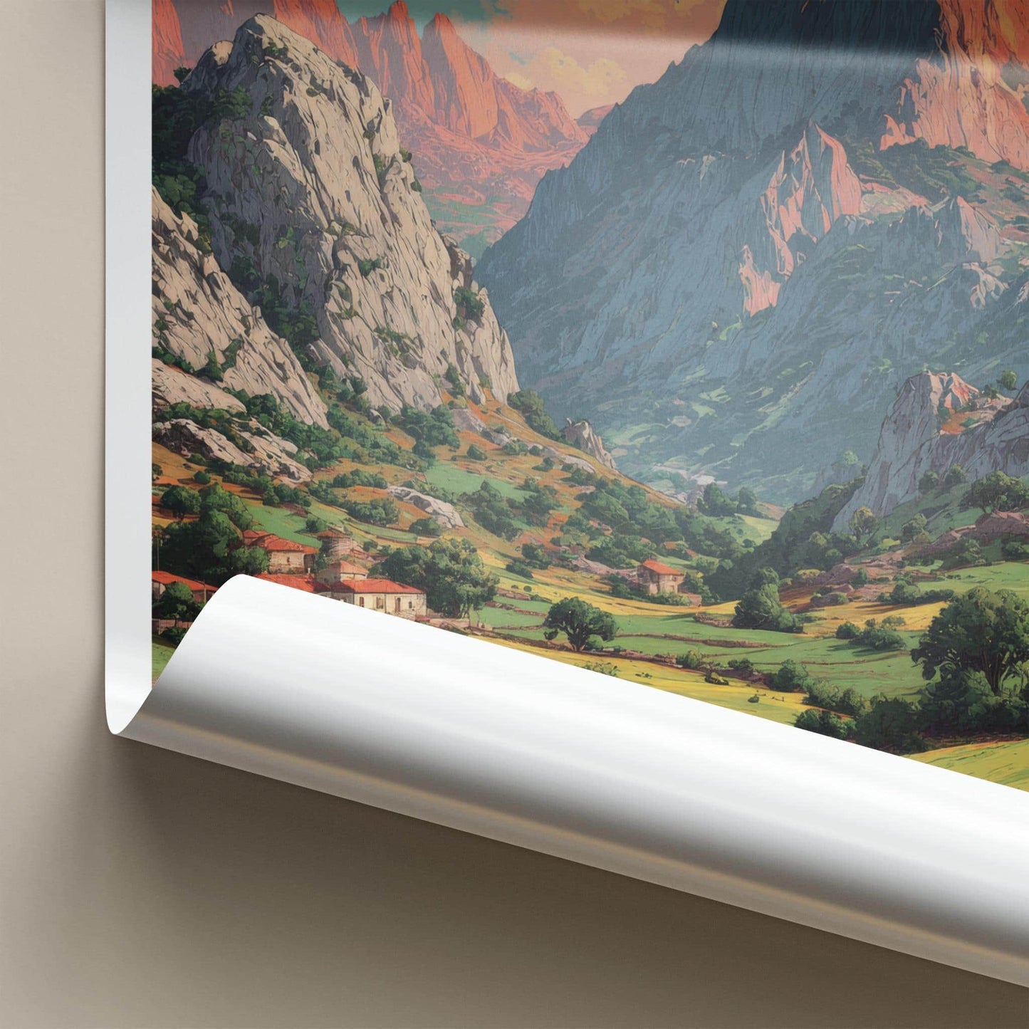 Picos de Europa Poster - Spain Travel Art - Green Valley Homes Home Decor