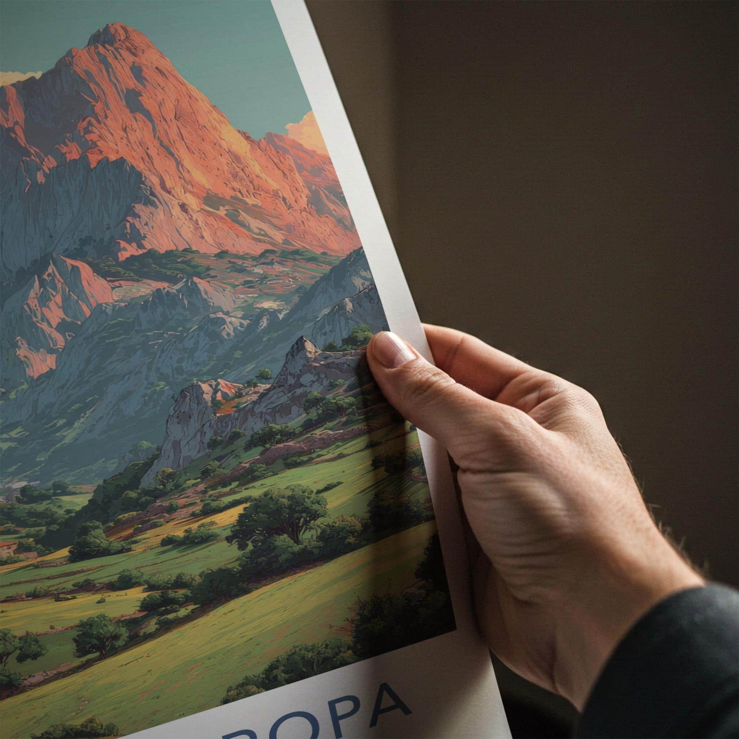 Picos de Europa Poster - Spain Travel Art - Green Valley Homes Home Decor