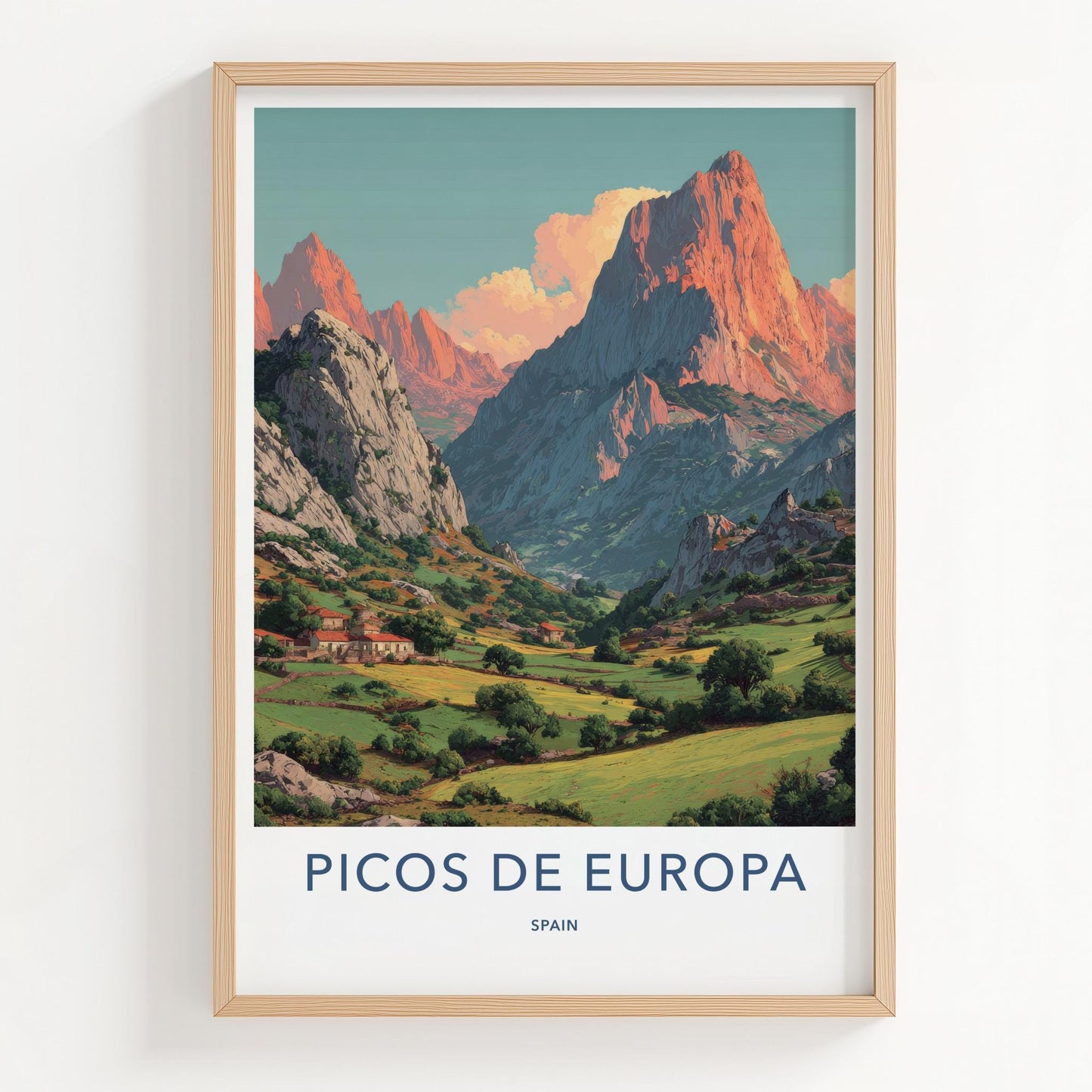 Picos de Europa Poster - Spain Travel Art - Green Valley Homes Home Decor