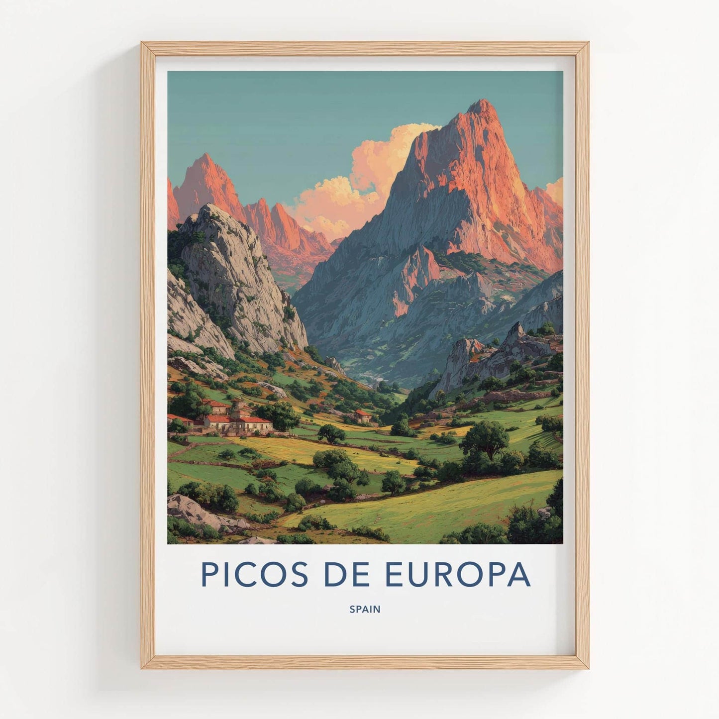 Picos de Europa Poster - Spain Travel Art - Green Valley Homes Home Decor