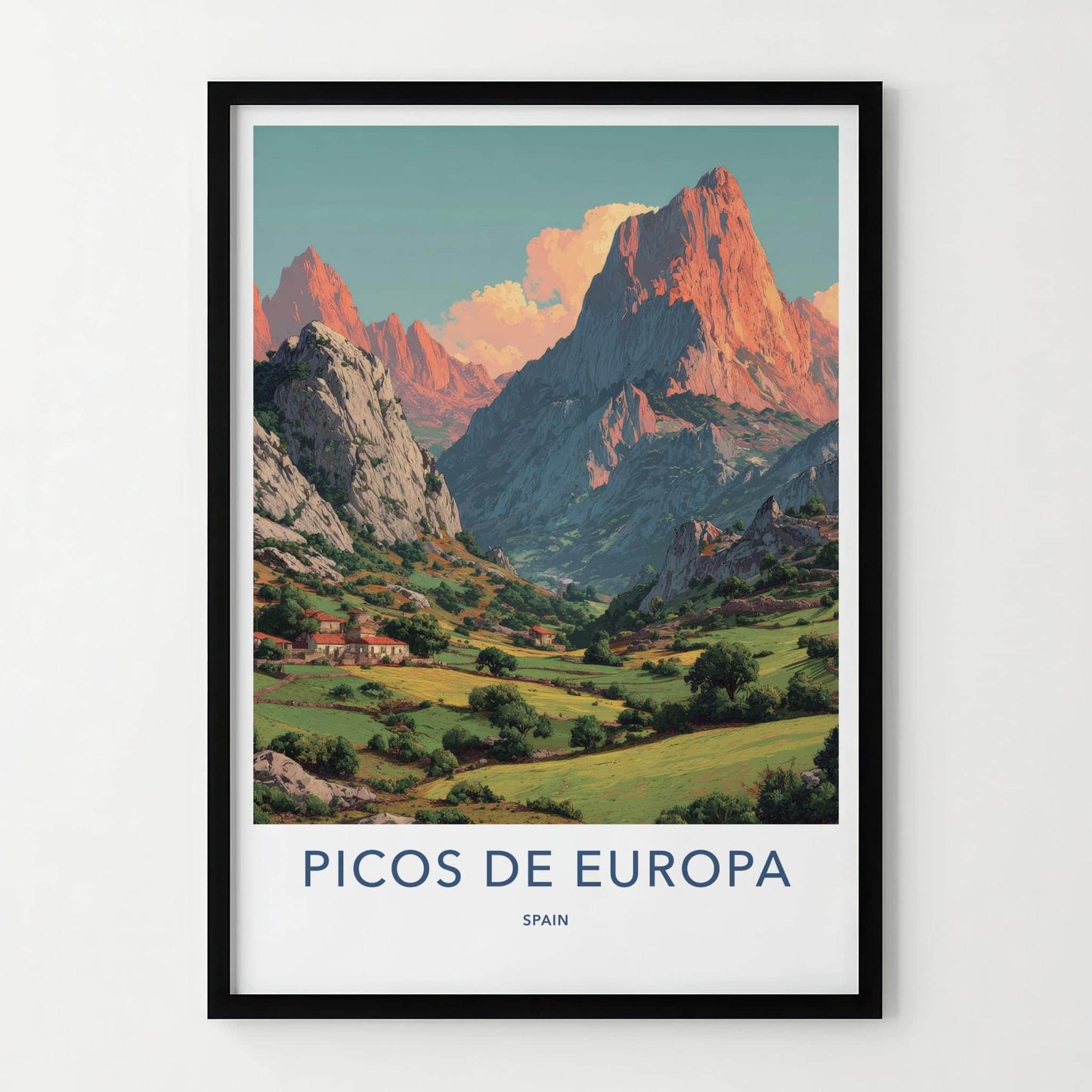 Picos de Europa Poster - Spain Travel Art - Green Valley Homes Home Decor