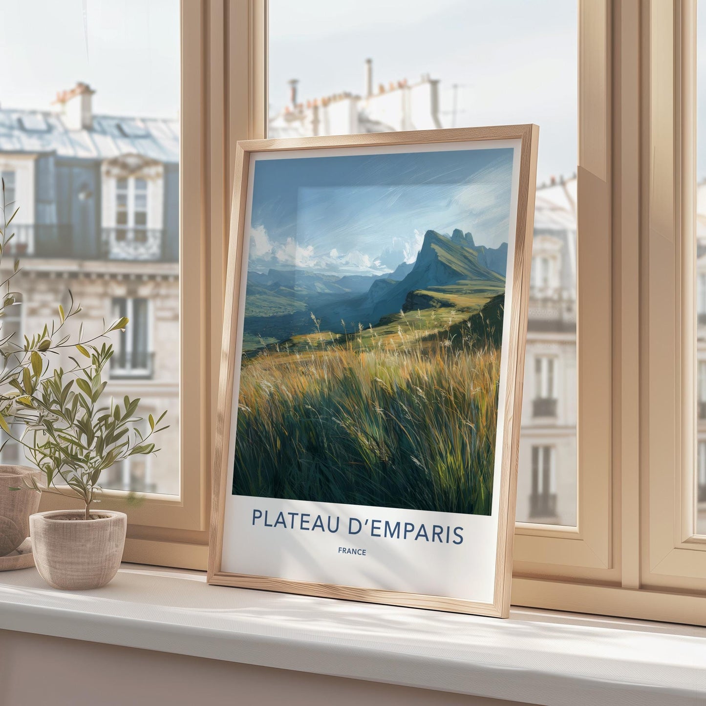 Plateau Demparis Poster - France Travel Art - High Mountain View Wall Decor