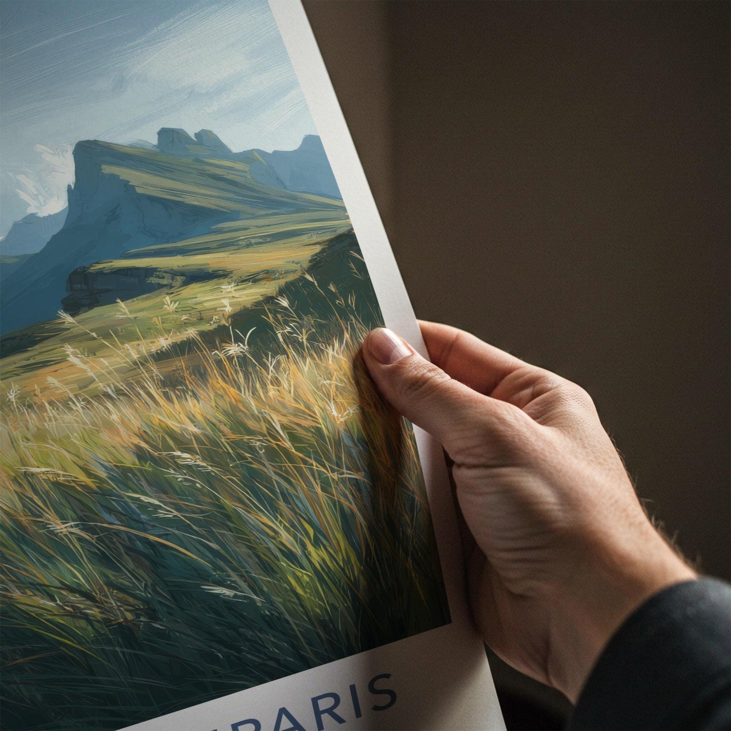 Plateau Demparis Poster - France Travel Art - High Mountain View Wall Decor