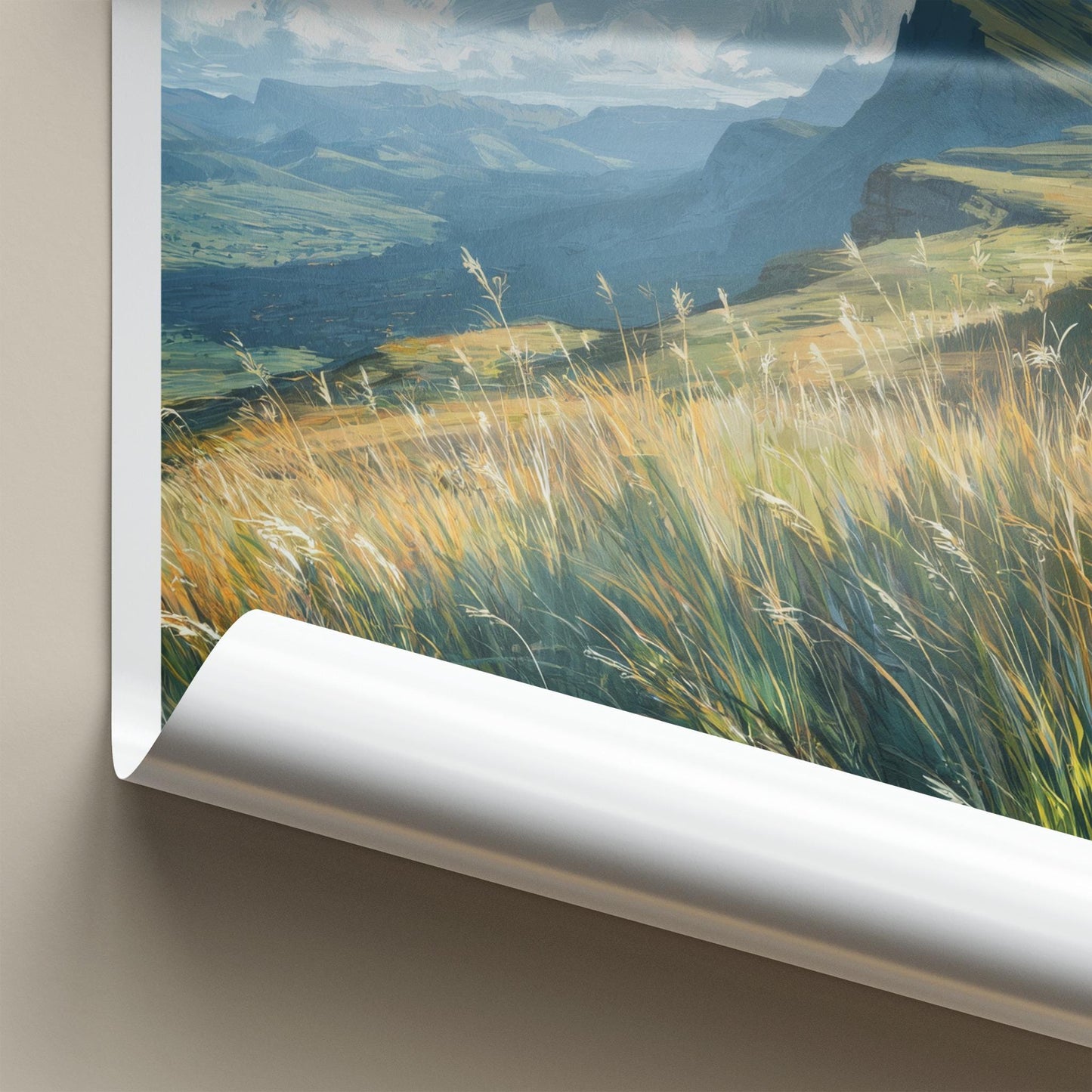 Plateau Demparis Poster - France Travel Art - High Mountain View Wall Decor