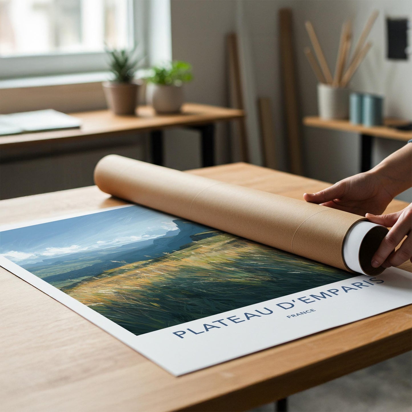 Plateau Demparis Poster - France Travel Art - High Mountain View Wall Decor