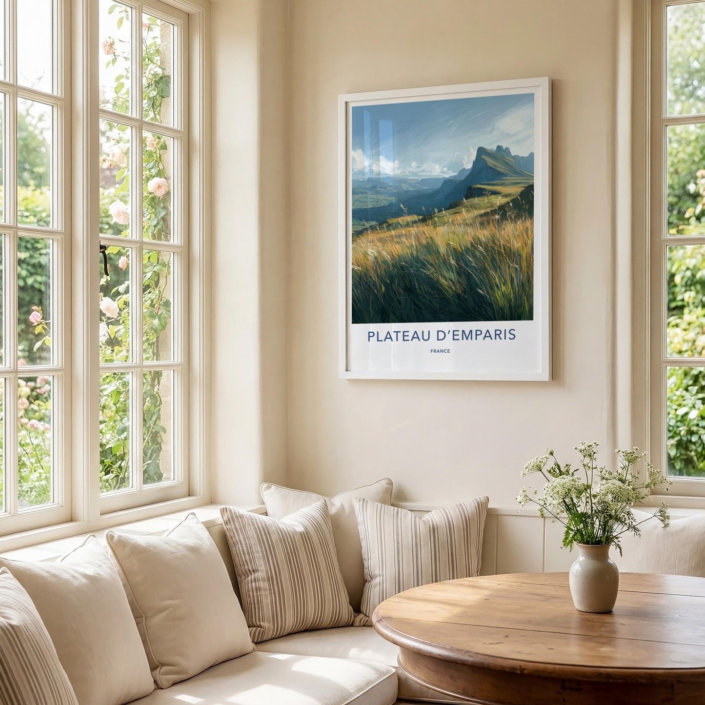 Plateau Demparis Poster - France Travel Art - High Mountain View Wall Decor