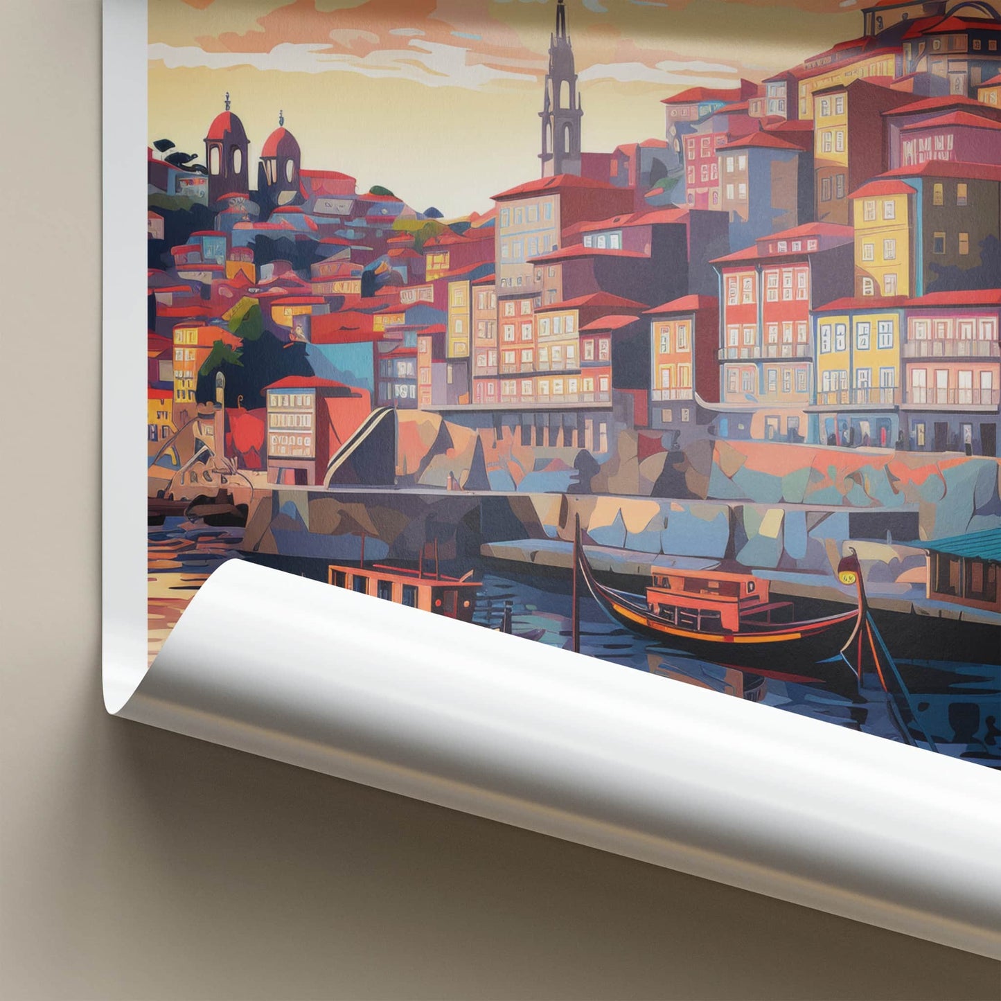 Porto Poster - Portugal Framed Print - Historic Riverside City Home Decor