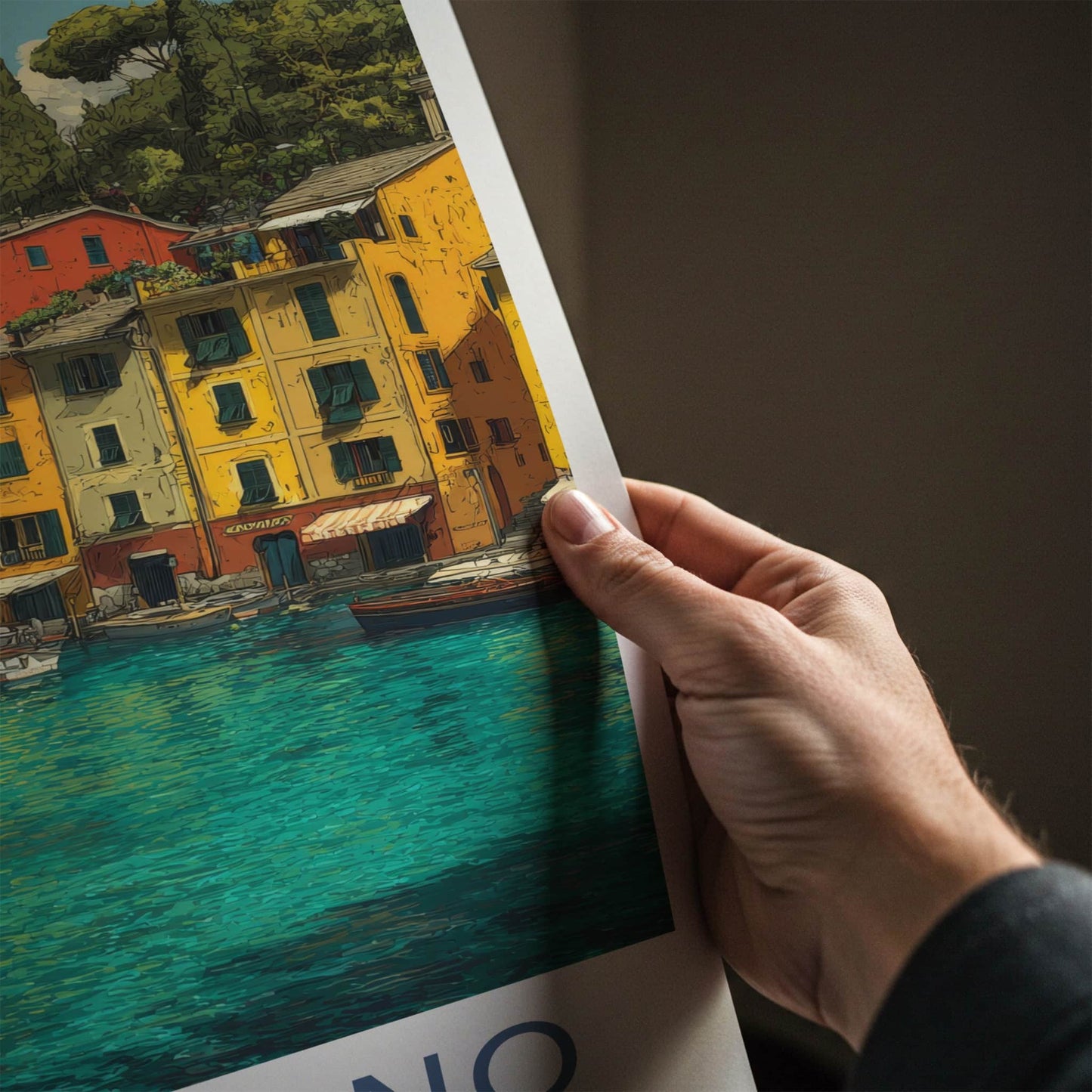 Portofino Poster - Italy Travel Print - Colorful Harbor Boats Gallery Art
