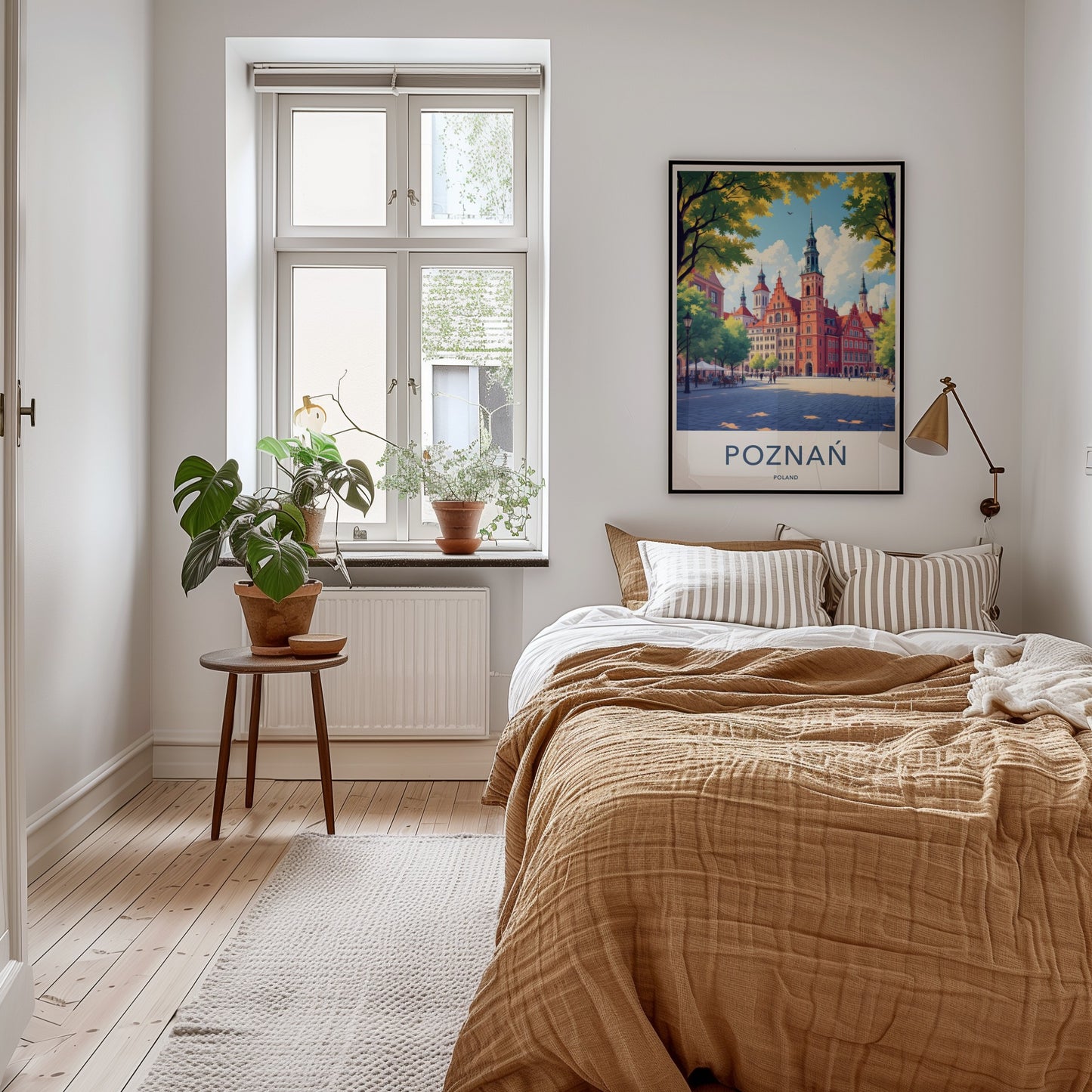 Poznan Poster - Poland Travel Art - Vibrant Old Town Square Home Decor