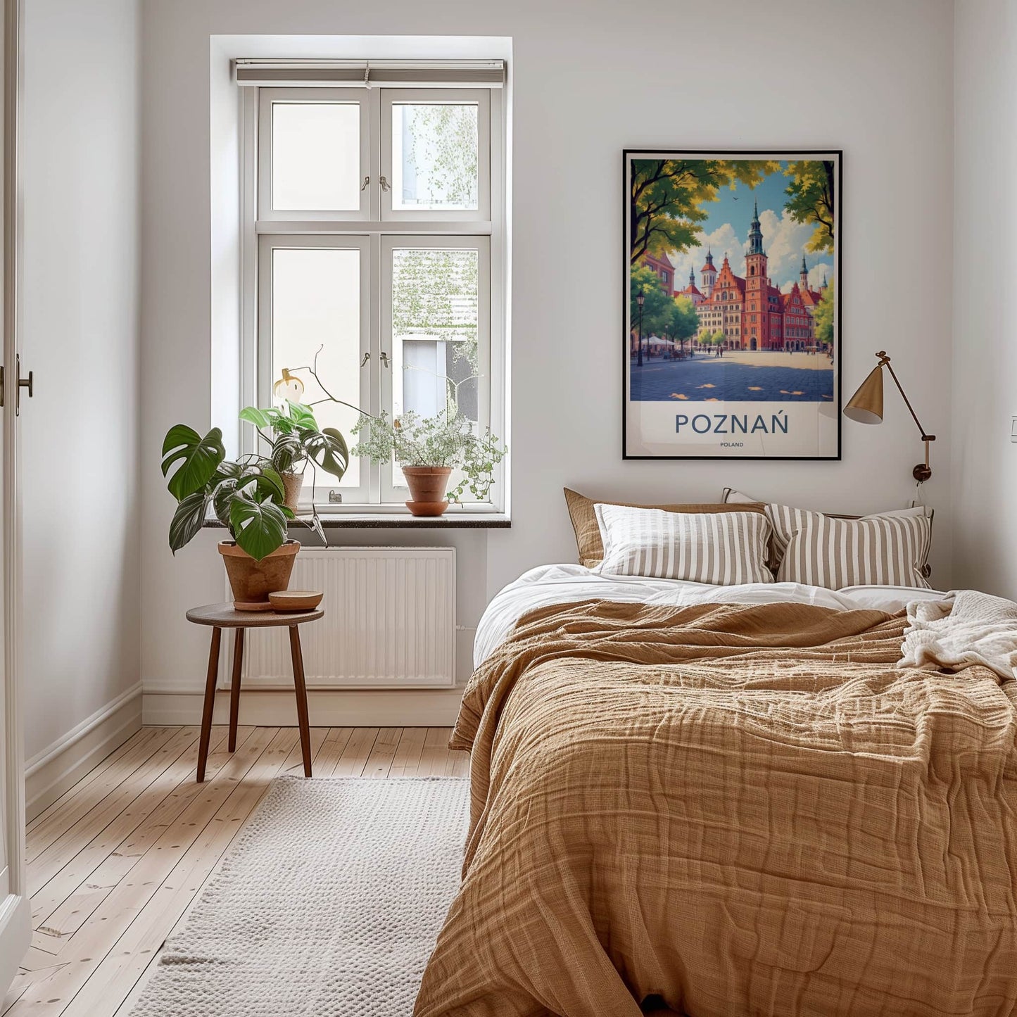 Poznan Poster - Poland Travel Art - Vibrant Old Town Square Home Decor