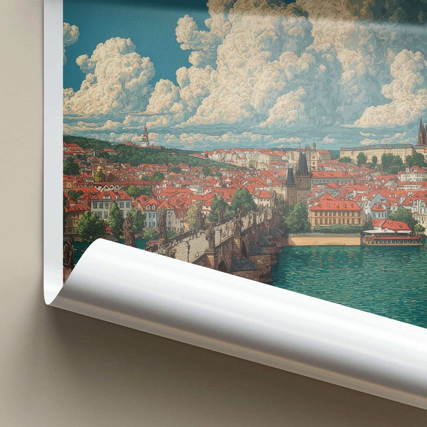 Prague Poster - Czech Republic Art Print Old Town Home Decor