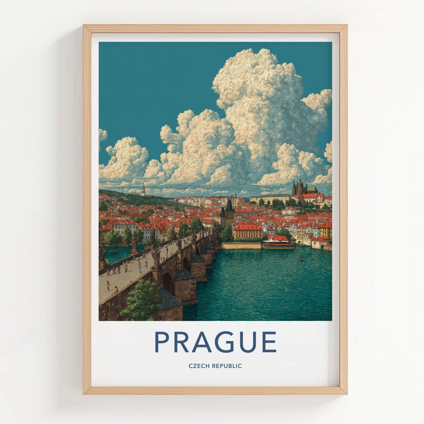 Prague Poster - Czech Republic Art Print Old Town Home Decor