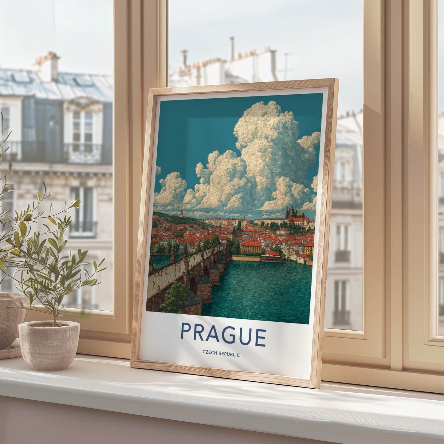 Prague Poster - Czech Republic Art Print Old Town Home Decor