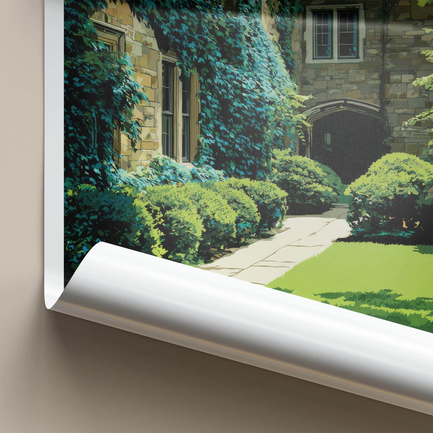 Princeton Poster - New Jersey Art Print - Ivy Covered College Home Decor