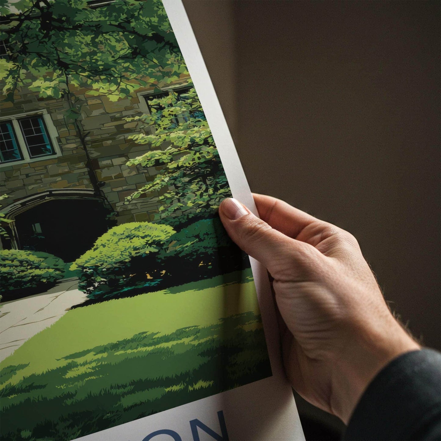 Princeton Poster - New Jersey Art Print - Ivy Covered College Home Decor