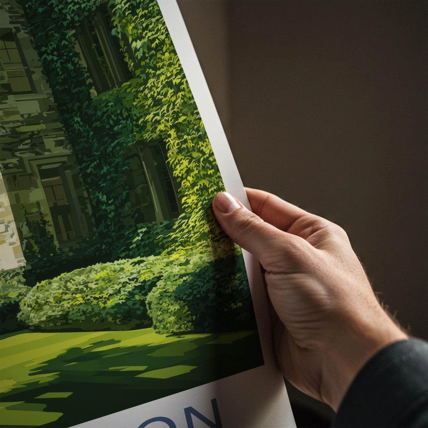 Princeton Poster - New Jersey Travel Art - Ivy Covered Building Home Decor
