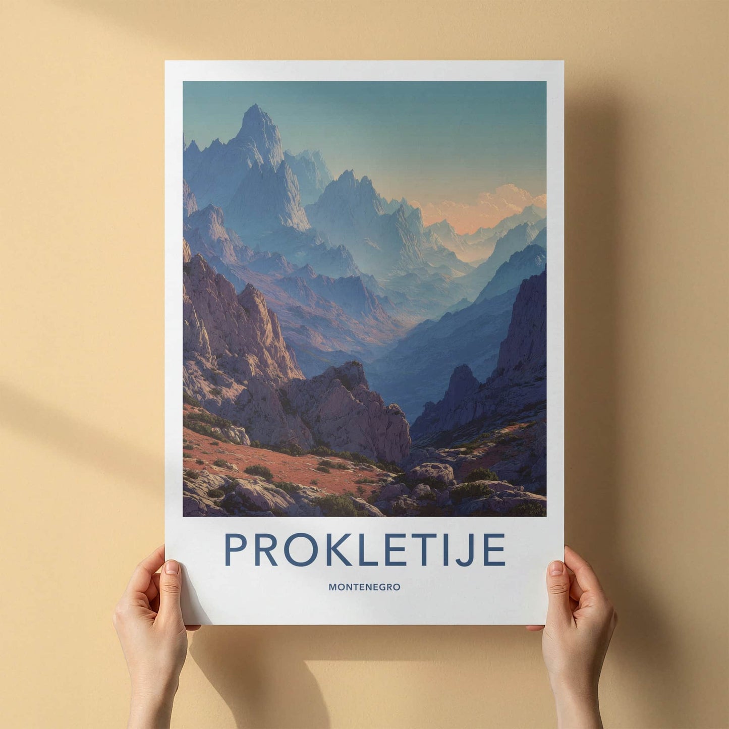 Prokletije Poster - Montenegro Art Print - Rugged Peaks Landscape Home Decor