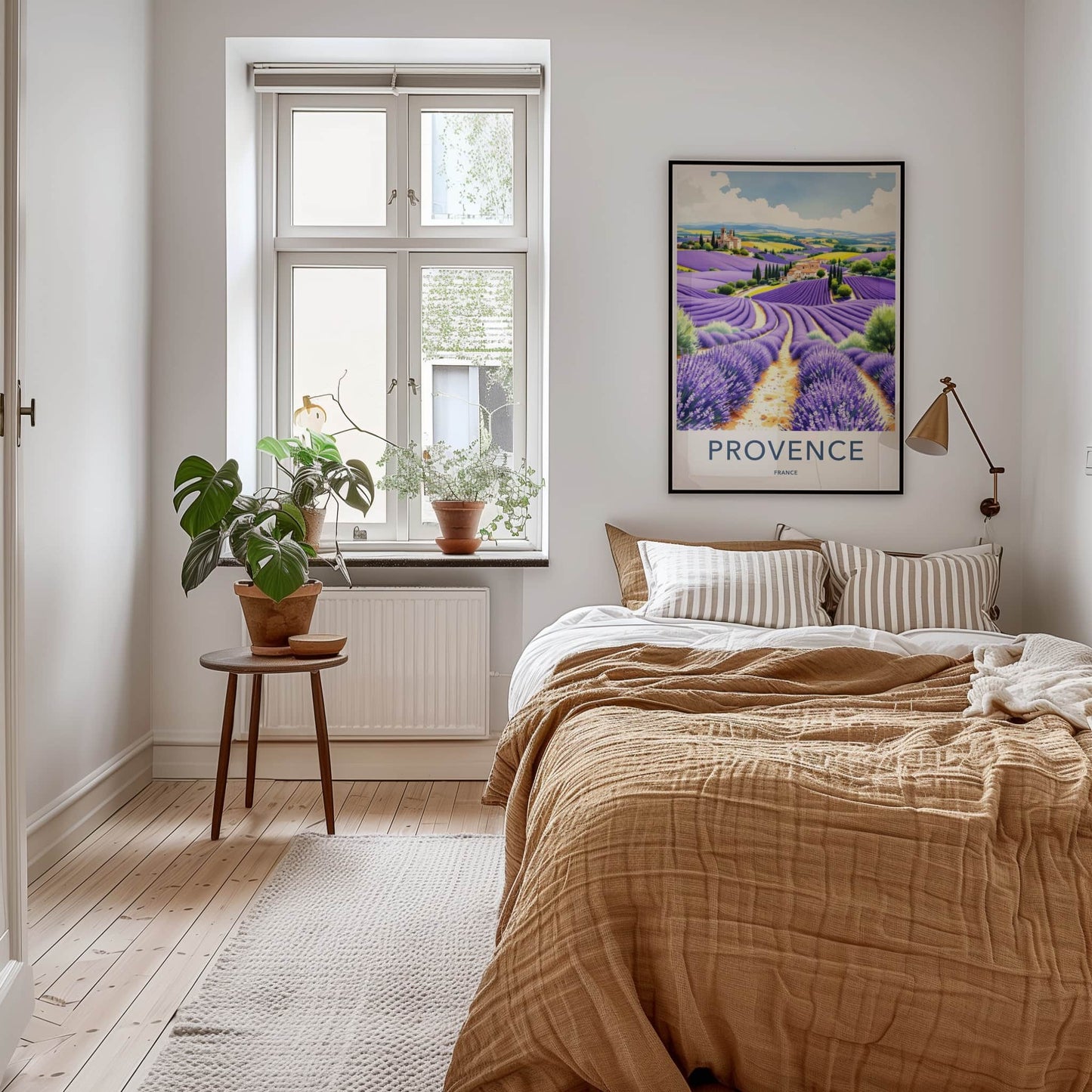 Provence Poster - France Wall Art - Rolling Lavender Fields Home Decor
