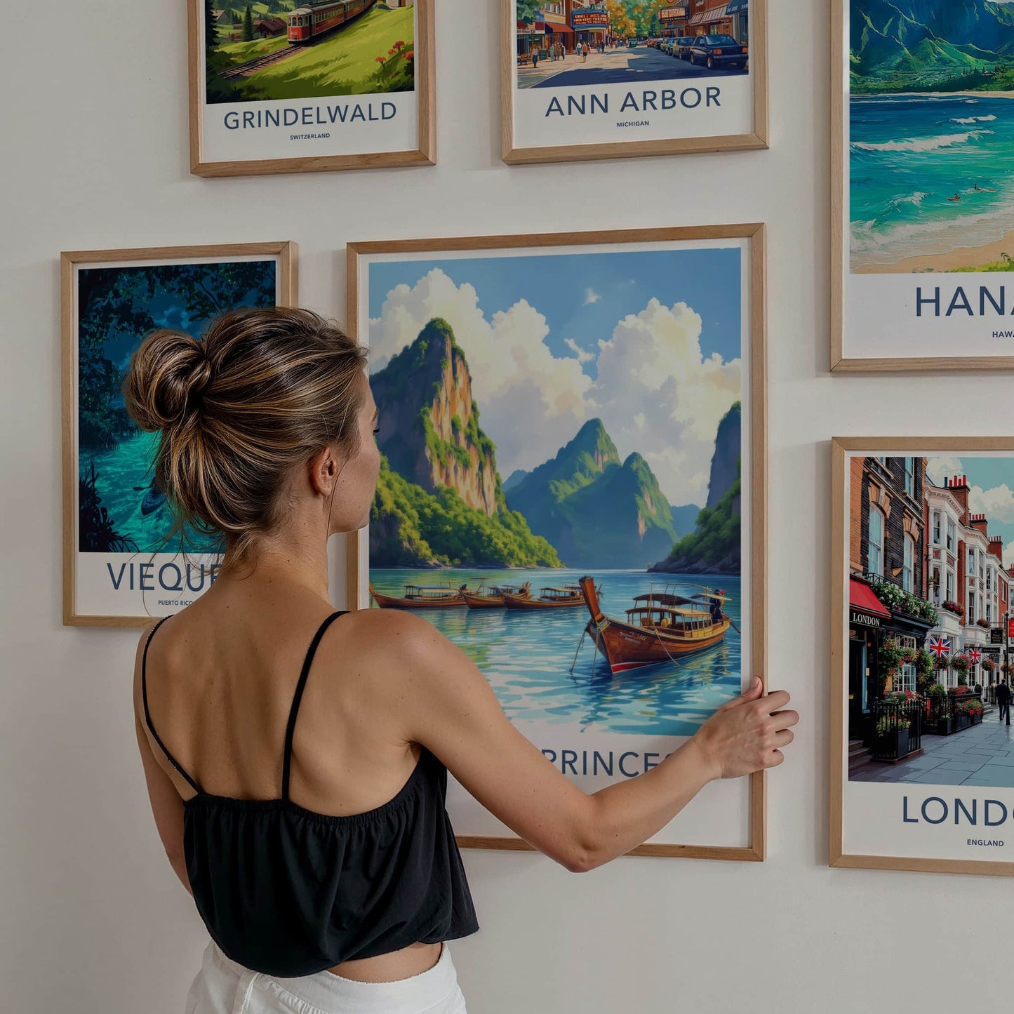 Puerto Princesa Poster - Philippines Travel Art - Tropical Island Home Decor