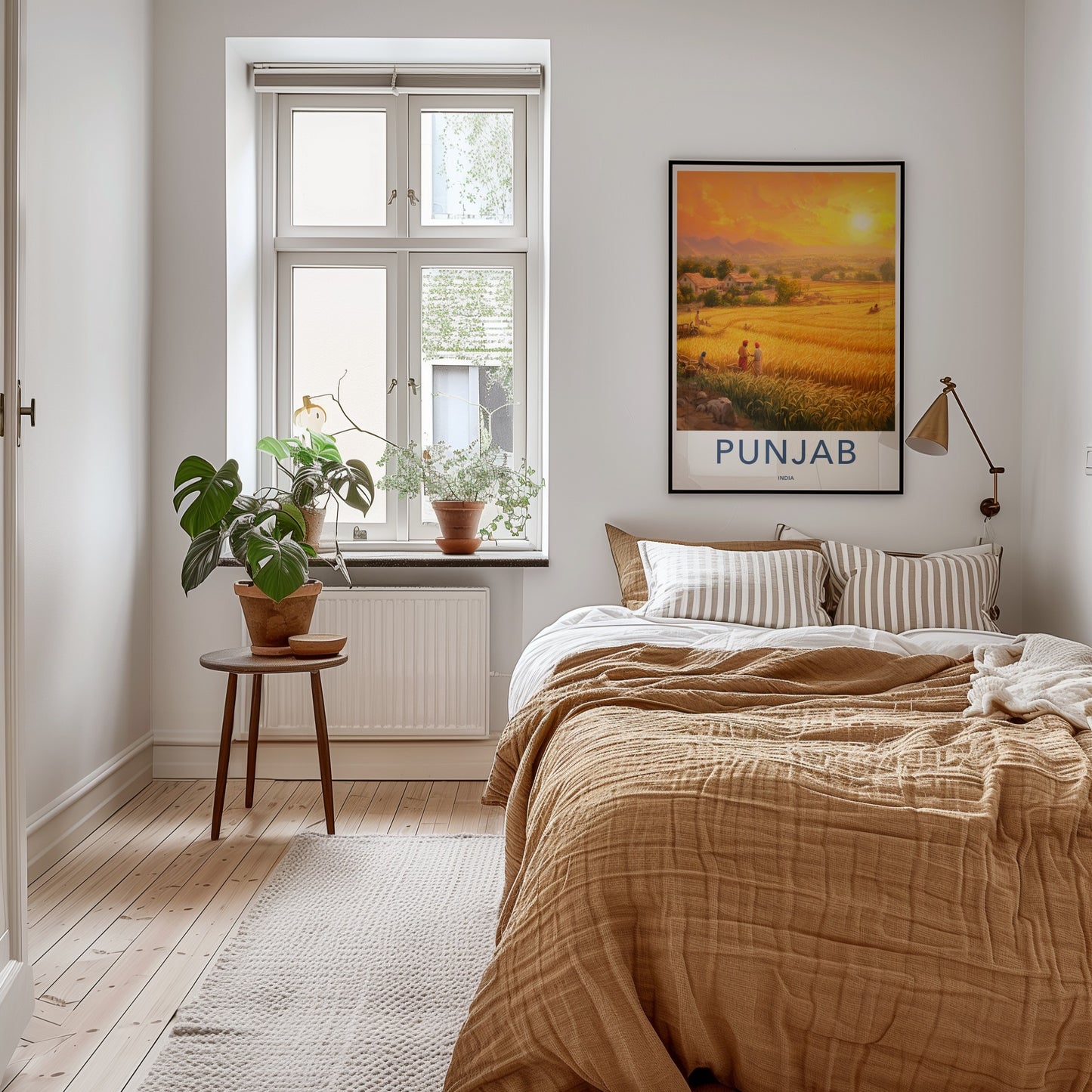 Punjab Poster - India Travel Art - Punjab Golden Harvest Home Decor