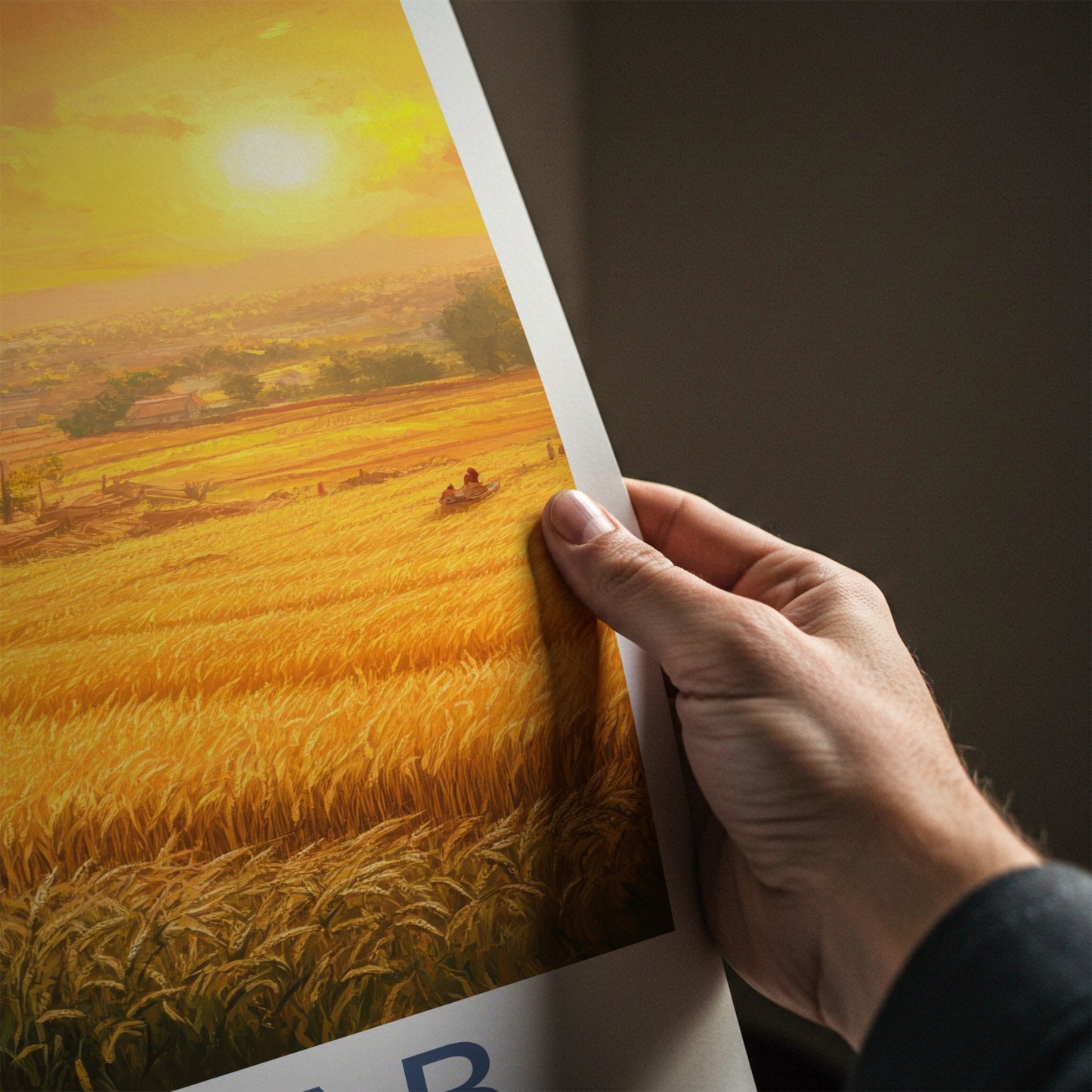Punjab Poster - India Travel Art - Punjab Golden Harvest Home Decor