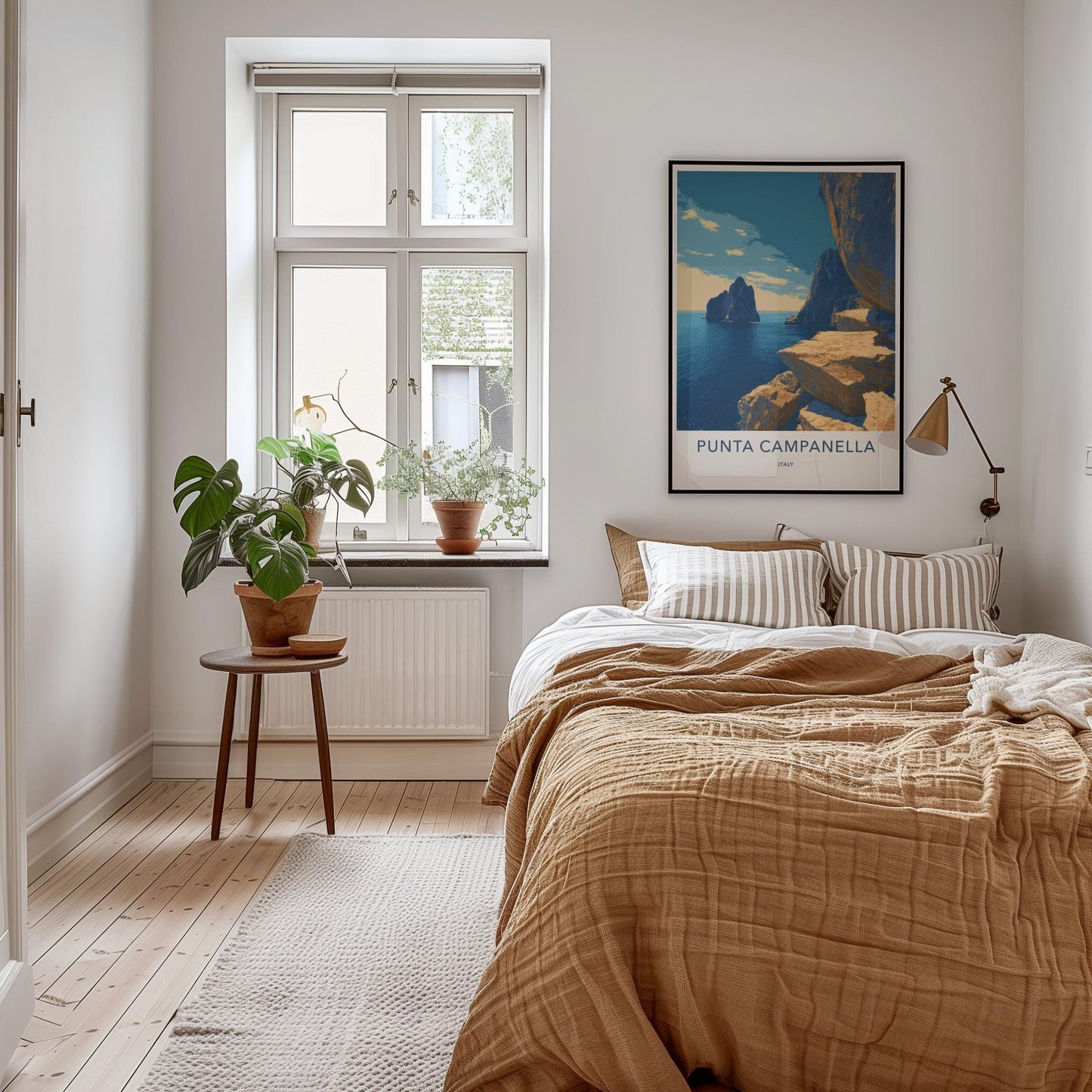Punta Campanella Poster - Italy Travel Art - Dramatic Sea Cliffs Home Decor