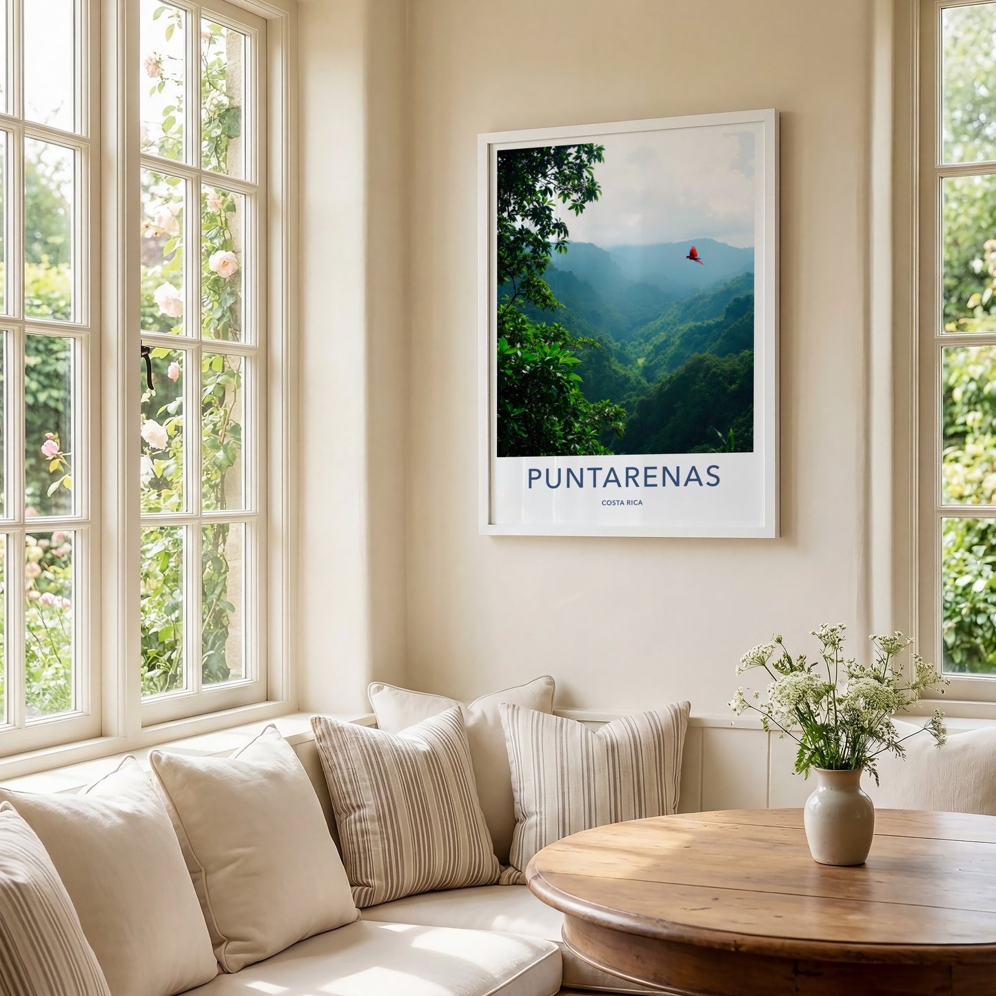 Puntarenas Poster - Costa Rica Travel Art - Vivid Macaw Valley Home Decor