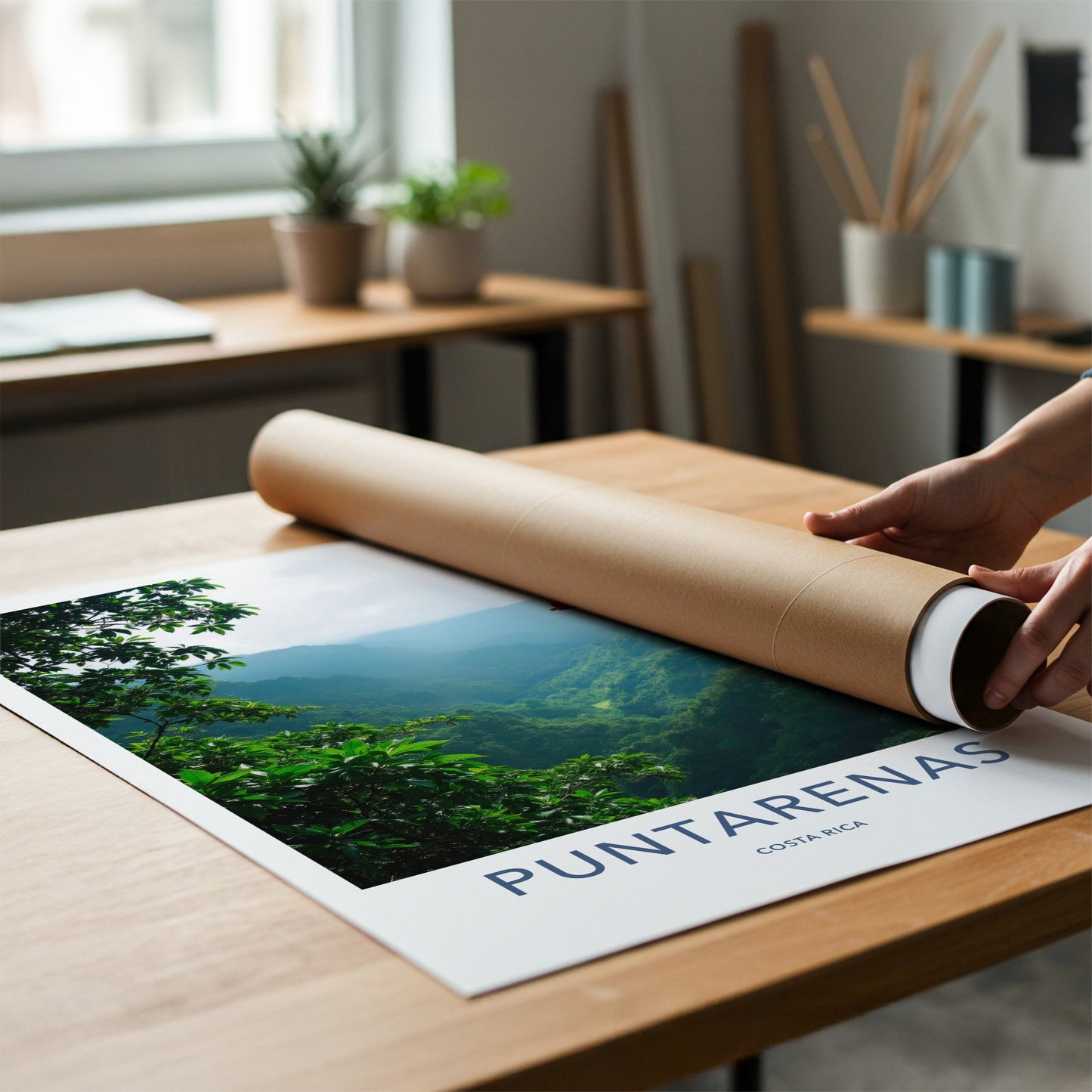 Puntarenas Poster - Costa Rica Travel Art - Vivid Macaw Valley Home Decor