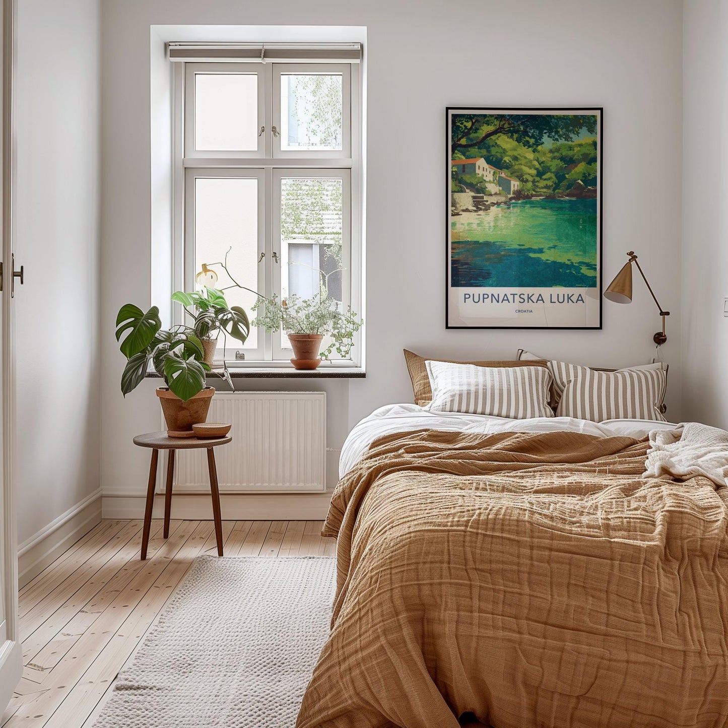 Pupnatska Luka Poster - Croatia Travel Art - Green Lush Coast Home Decor