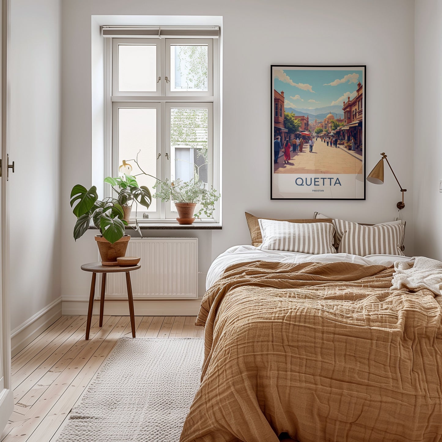 Quetta Poster - Pakistan Travel Art - Busy Market Street Home Decor