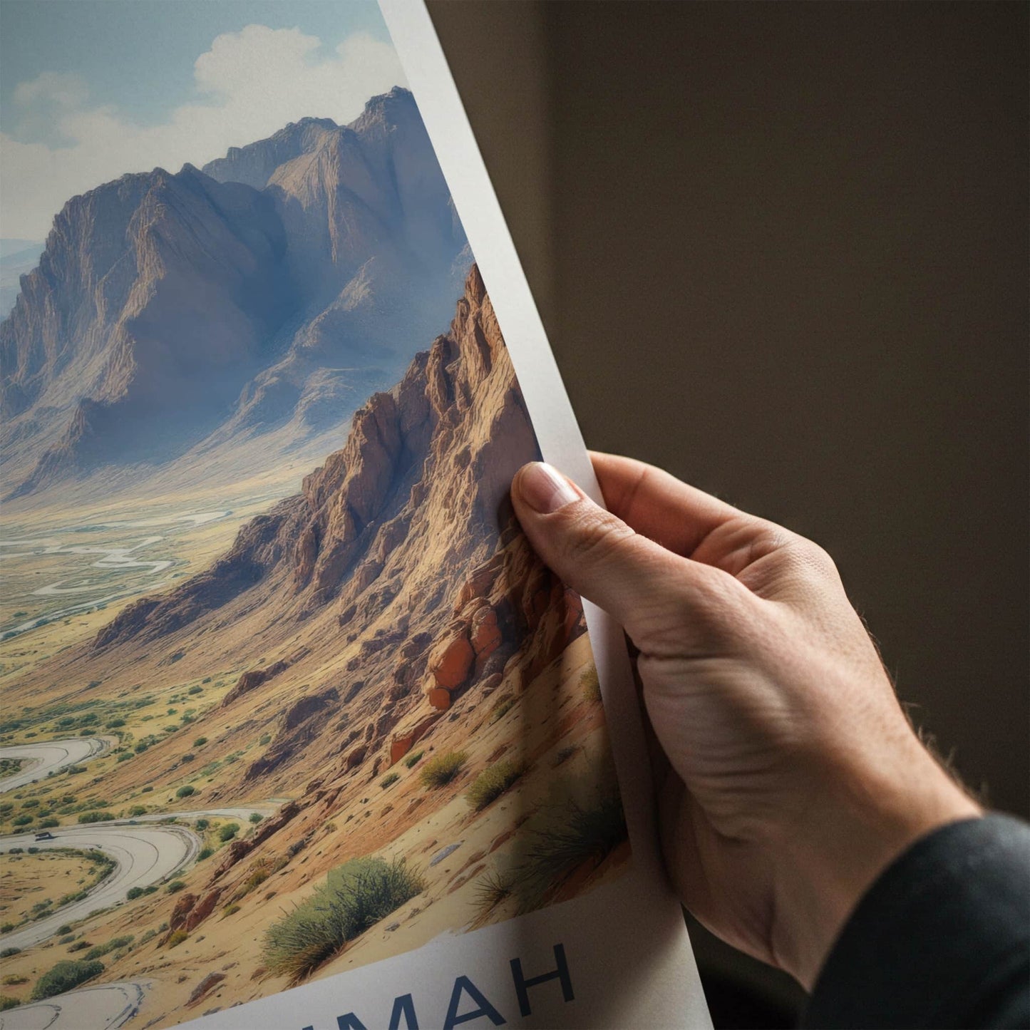 Ras Al Khaimah Poster - United Arab Emirates Winding Road Gallery Art