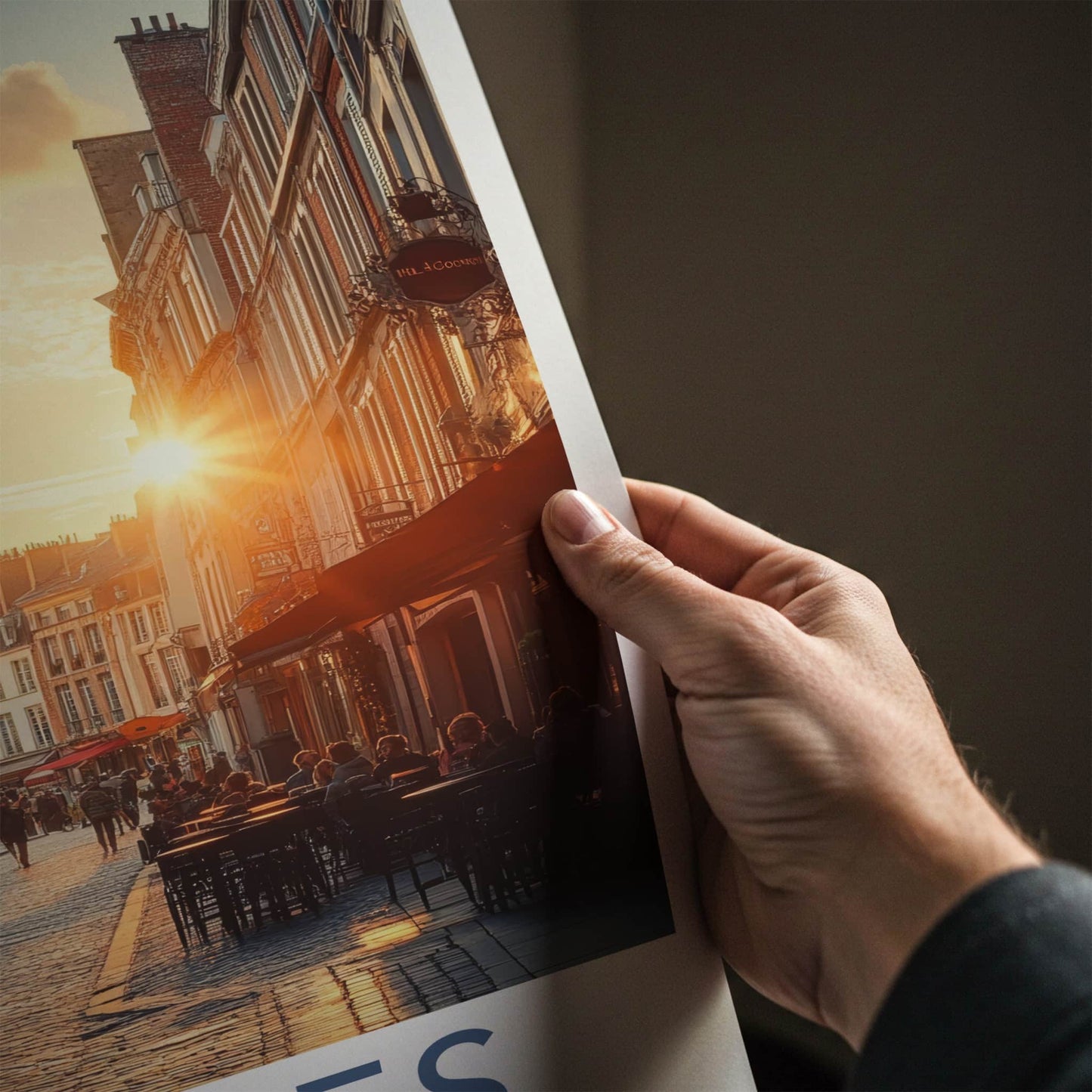 Rennes Poster - France Travel Art - Historic Street Sunset Home Decor
