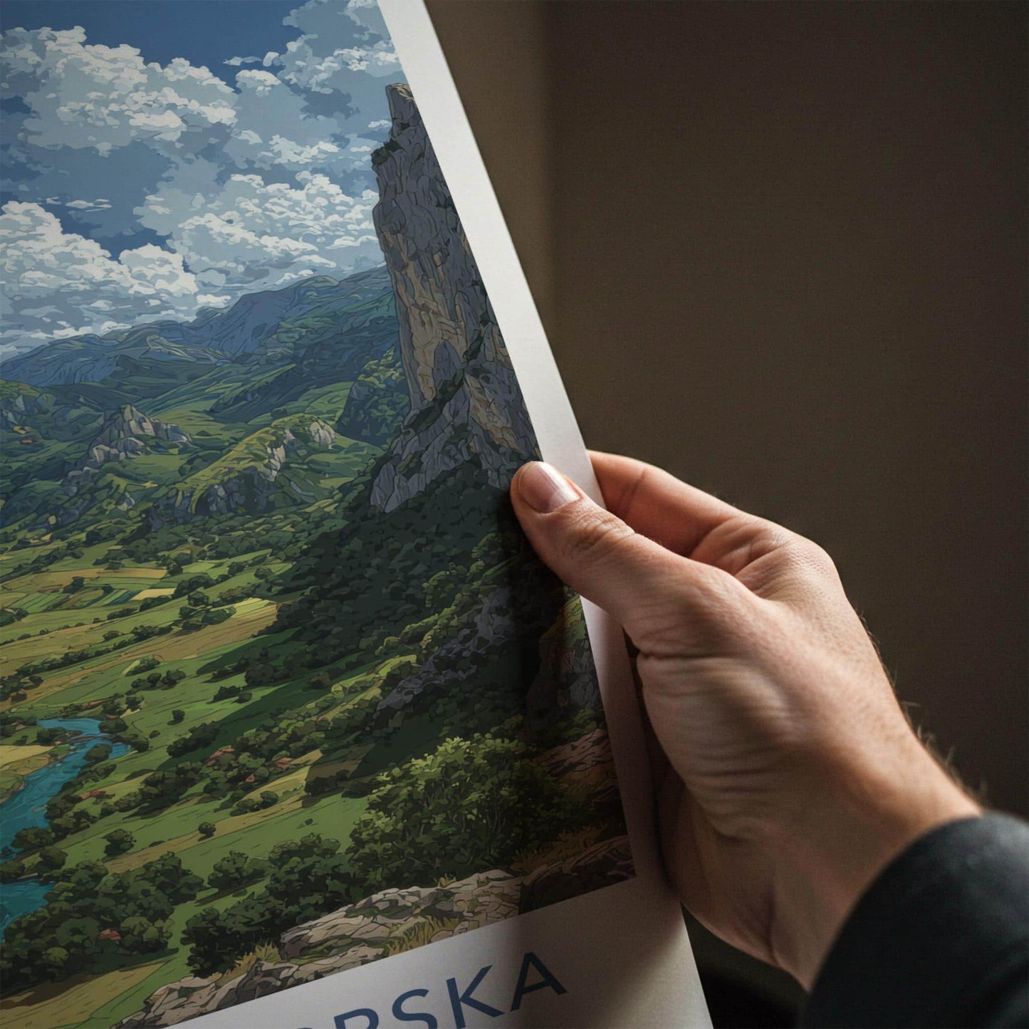 Republika Srpska Poster - Bosnia Herzegovina Fine Art - Green Valley River Gift