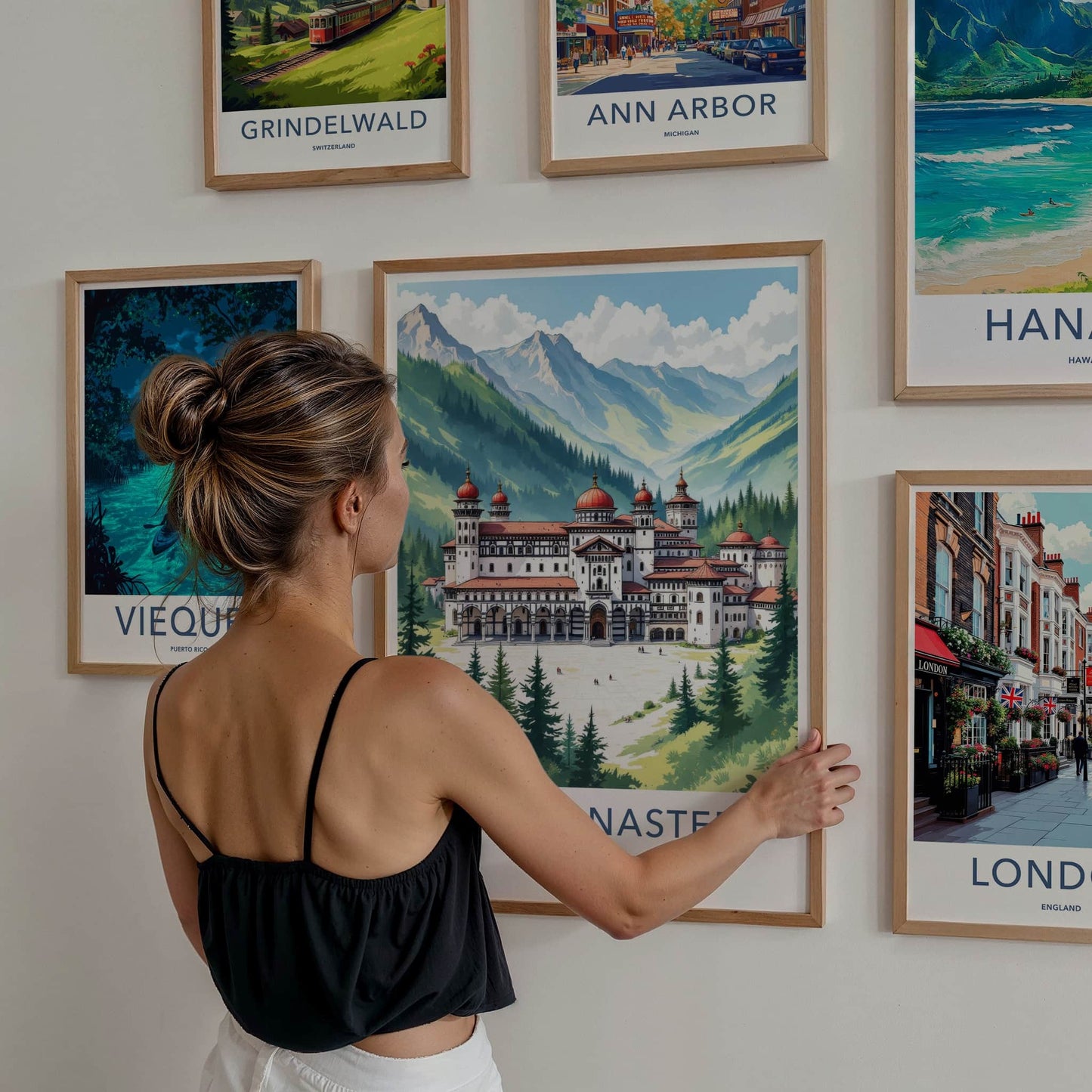 Rila Monastery Poster - Bulgaria Art Print - Red Domed Monastery Home Decor