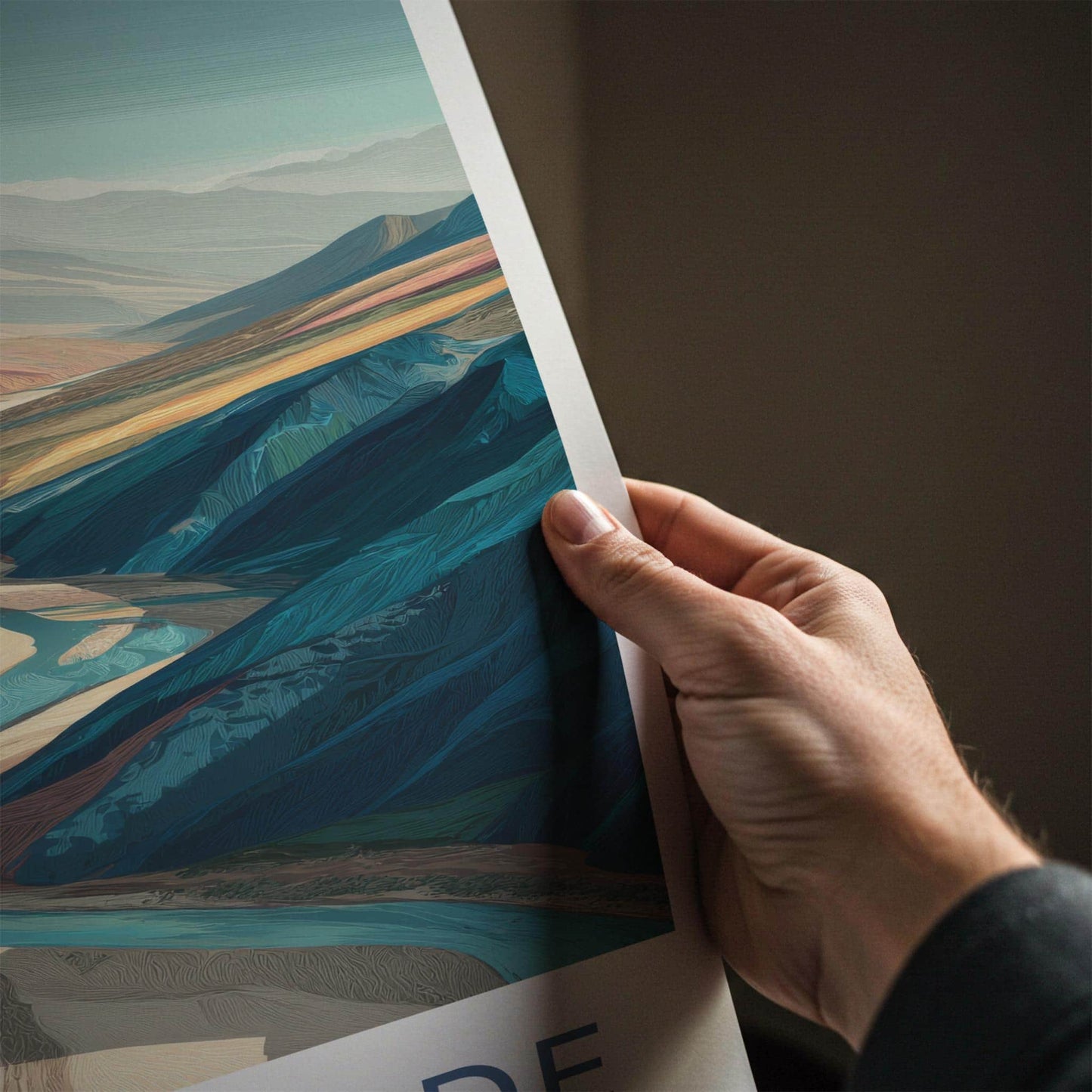 Rio Grande Poster - Bolivia Wall Art - Winding River Valley Home Decor