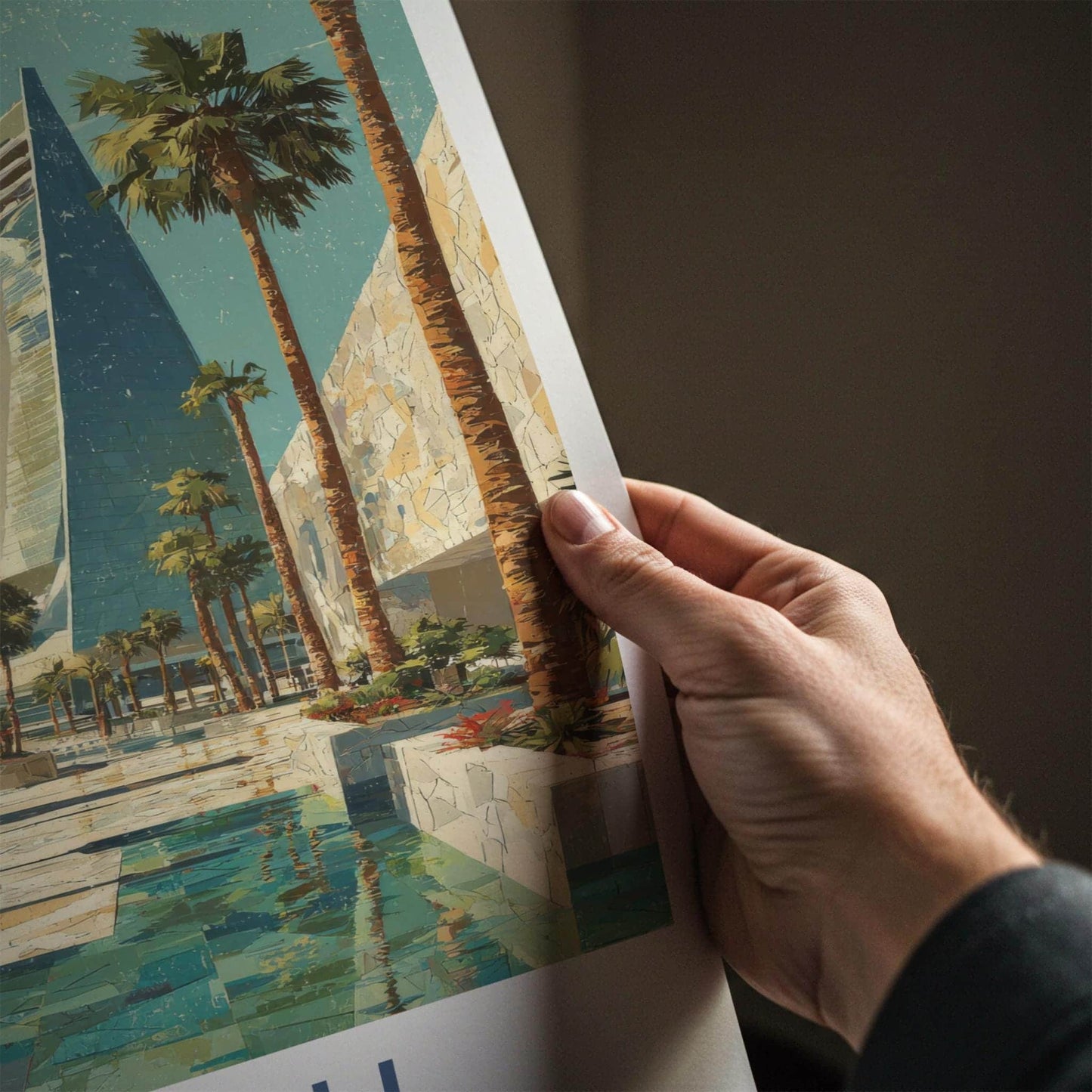 Riyadh Poster - Saudi Arabia Travel Art - Modern City Oasis Wall Decor