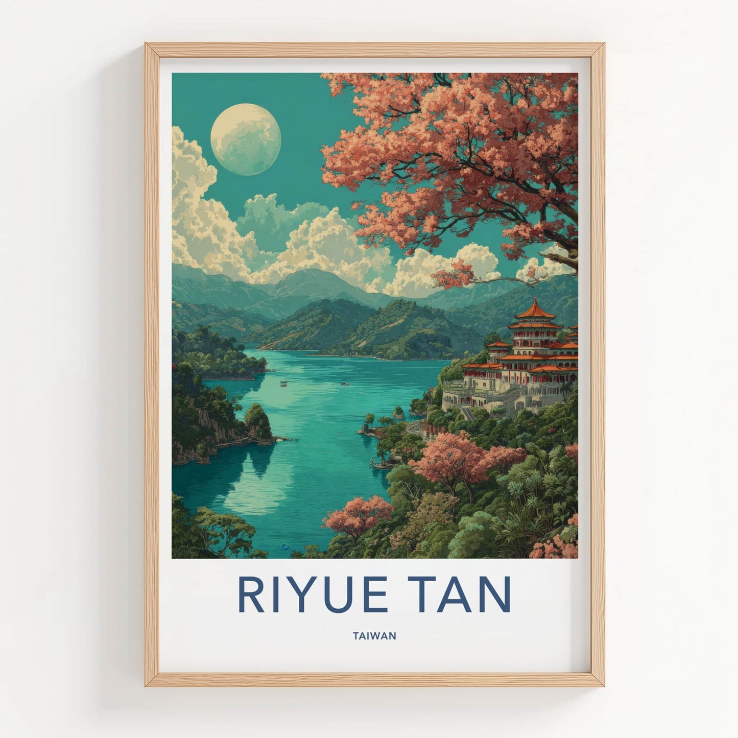 Riyue Tan Poster Taiwan Wall Art Temple Home Decor