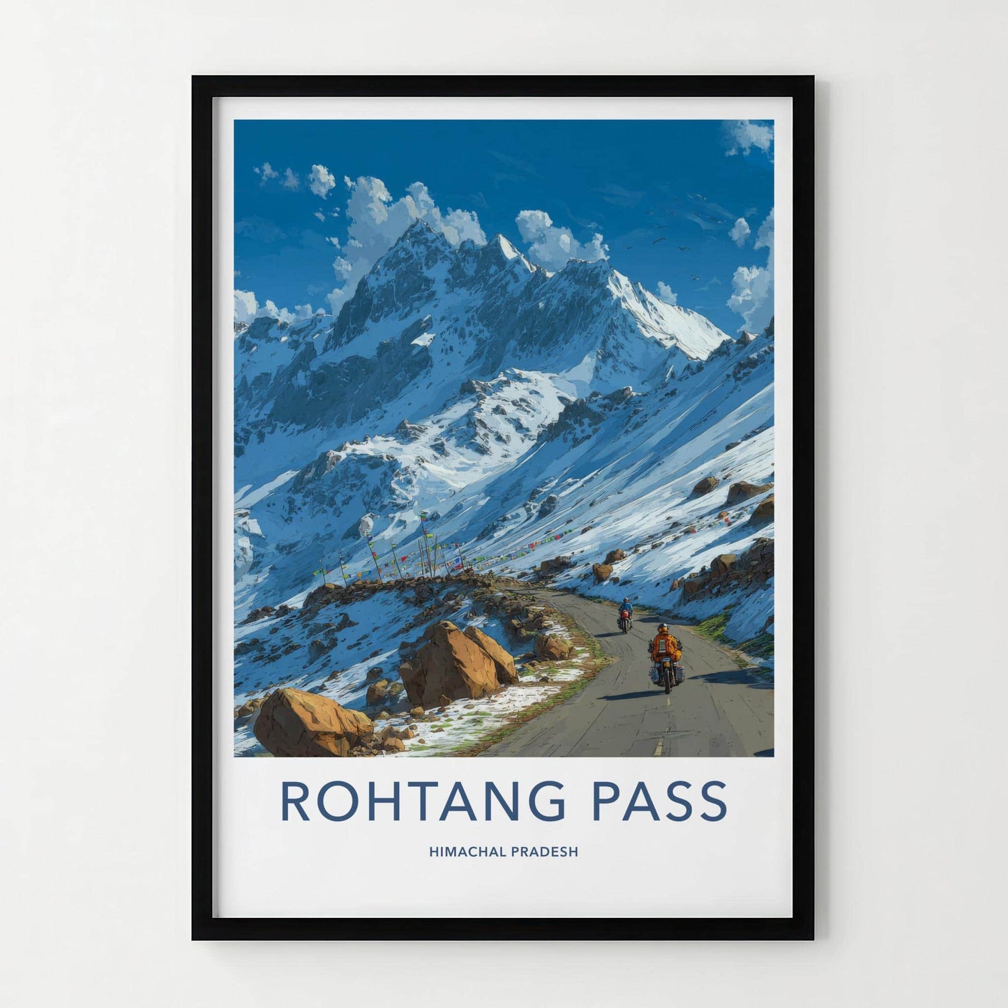 Rohtang Pass Poster - India Art Print - Himachal Pradesh Pass Wall Decor