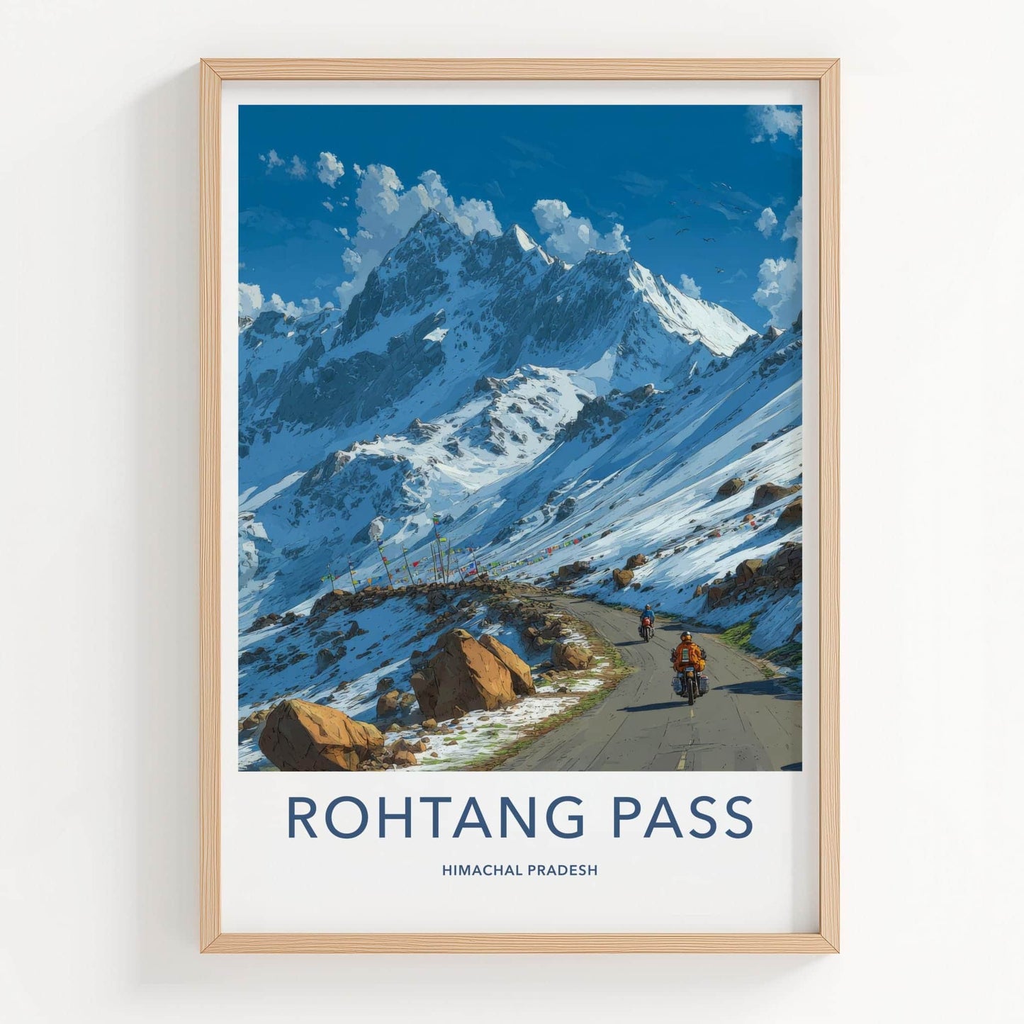 Rohtang Pass Poster - India Art Print - Himachal Pradesh Pass Wall Decor