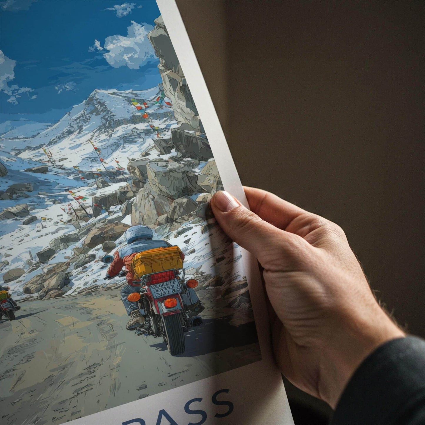 Rohtang Pass Poster - India Travel Art - Himachal Pradesh Journey Home Decor
