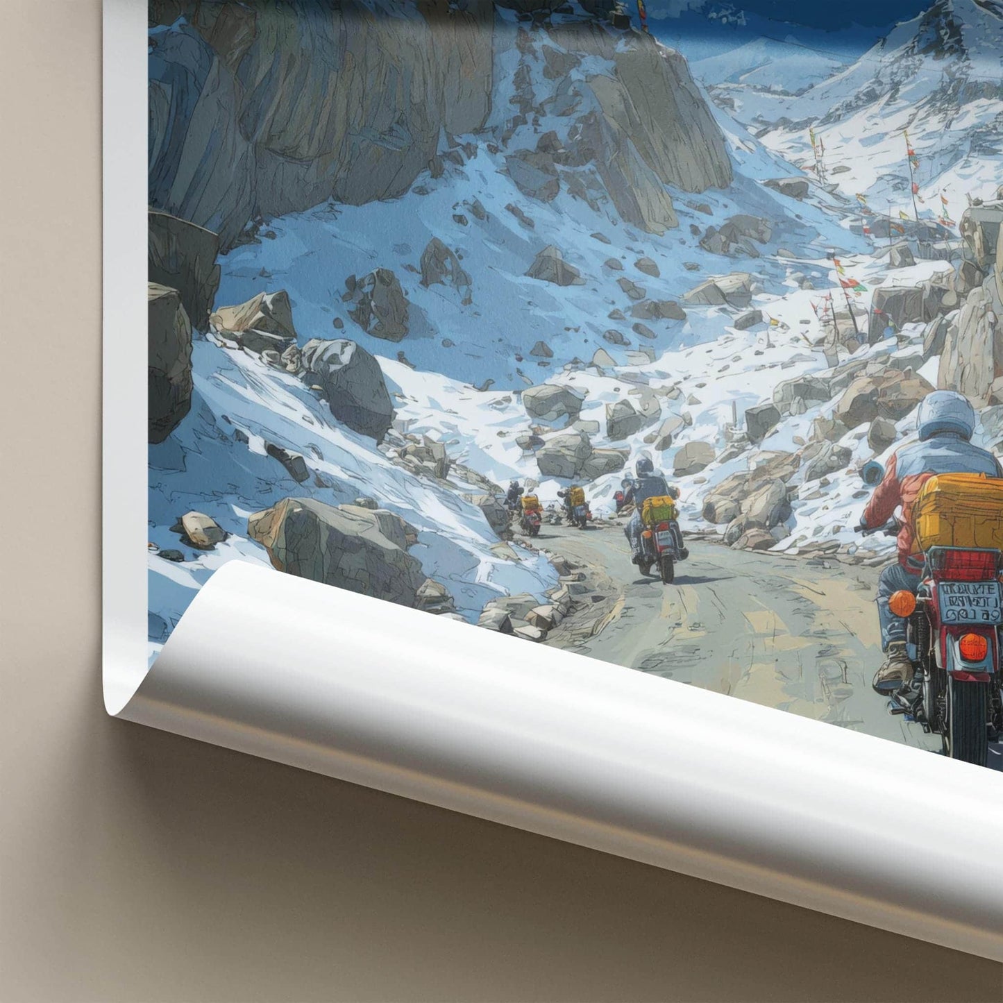 Rohtang Pass Poster - India Travel Art - Himachal Pradesh Journey Home Decor