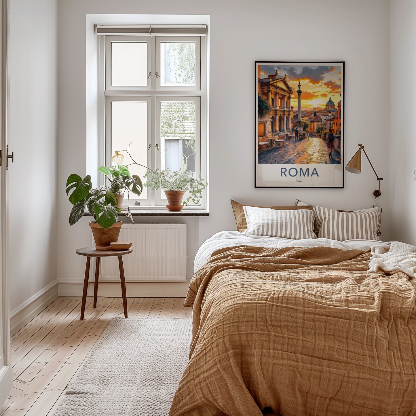 Roma Poster - Italy Travel Print - Warm Sunset Europe Home Decor