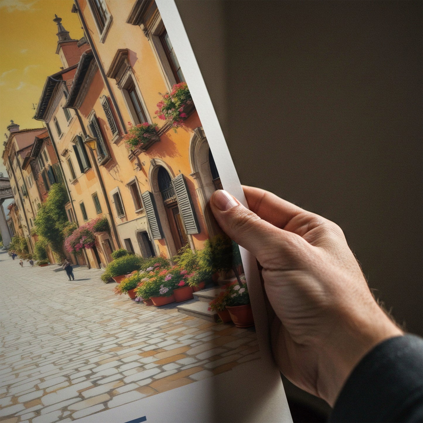 Rome Poster - Italy Travel Art - Historic Archway Passage Home Decor