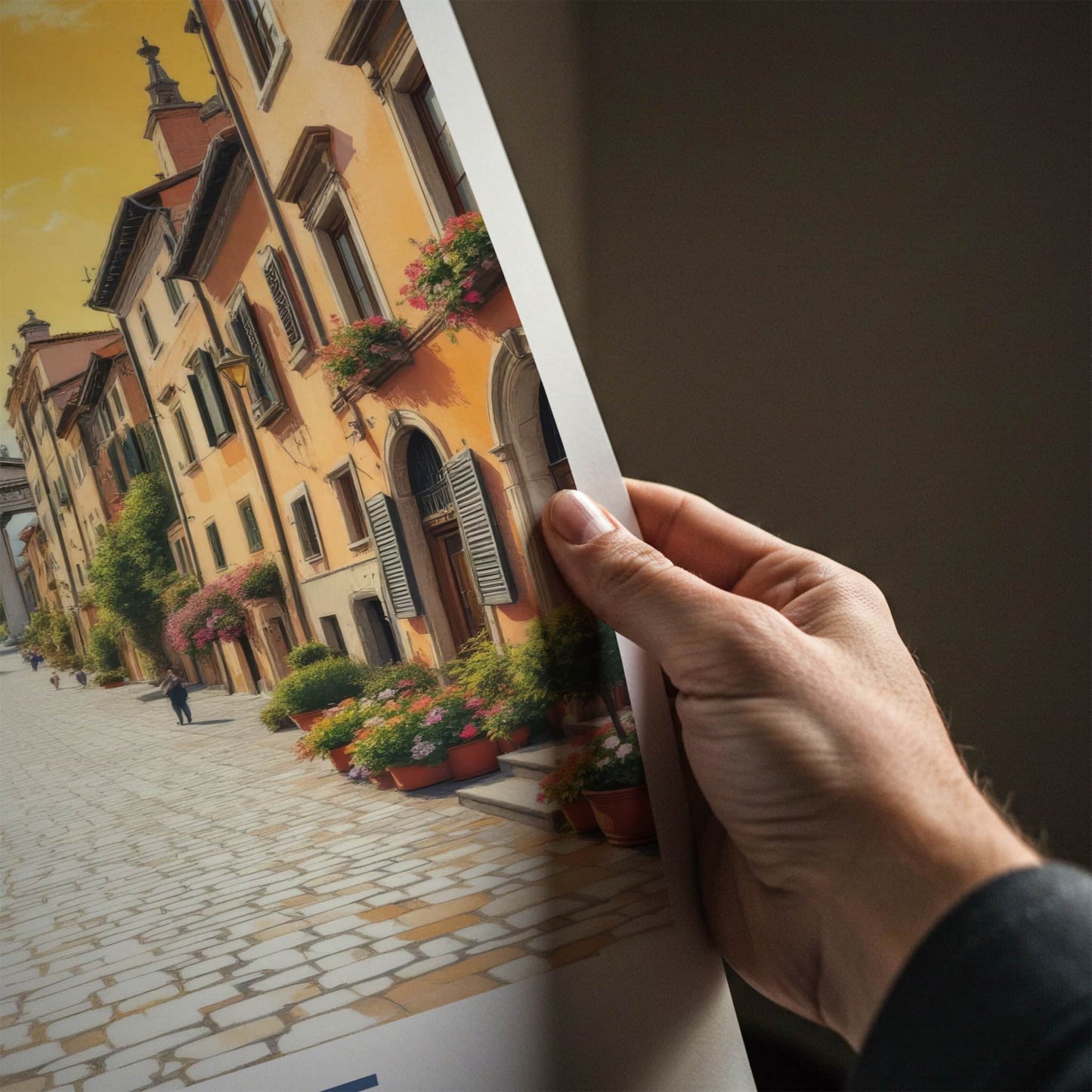 Rome Poster - Italy Travel Art - Historic Archway Passage Home Decor