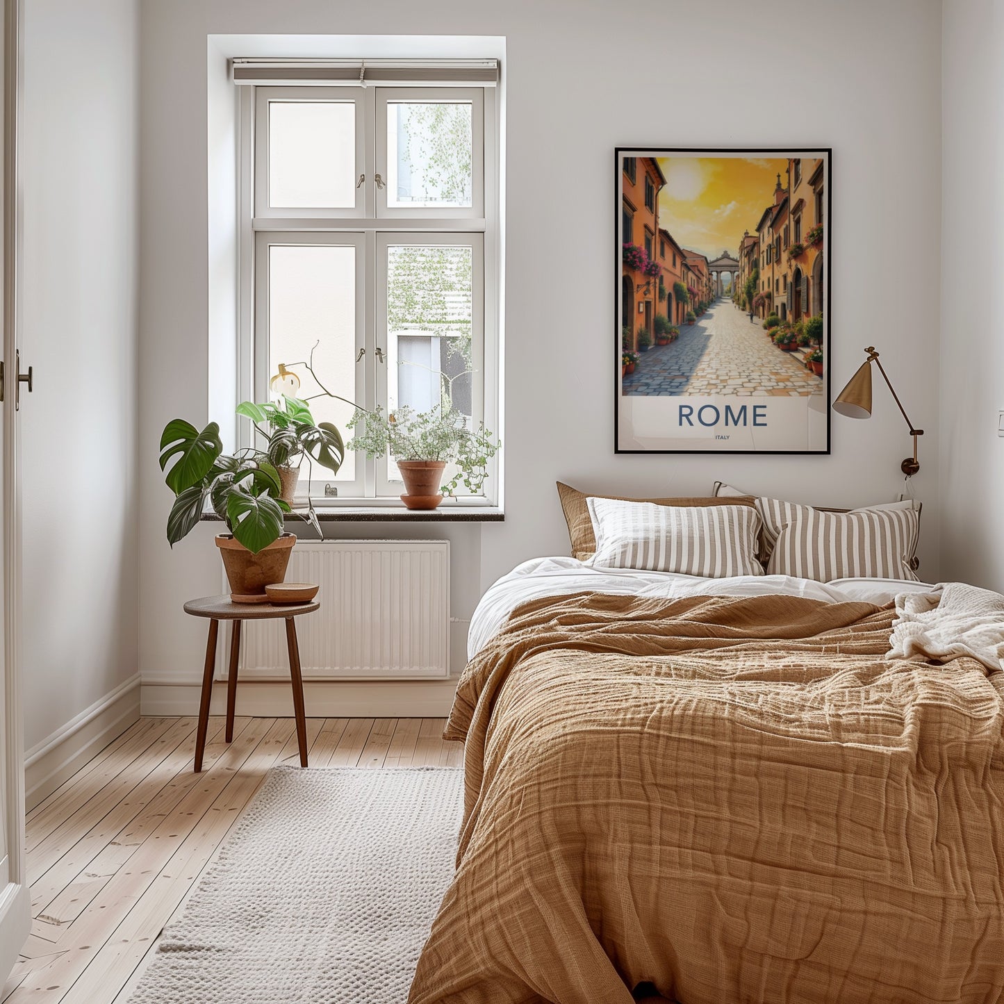 Rome Poster - Italy Travel Art - Historic Archway Passage Home Decor