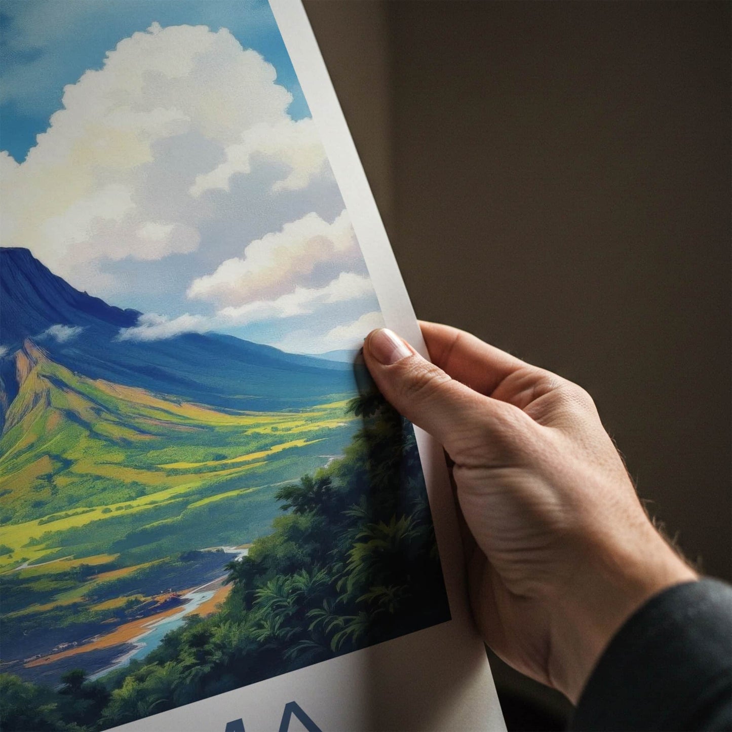 Roraima Poster - Venezuela Travel Art - Towering Plateau River Home Decor